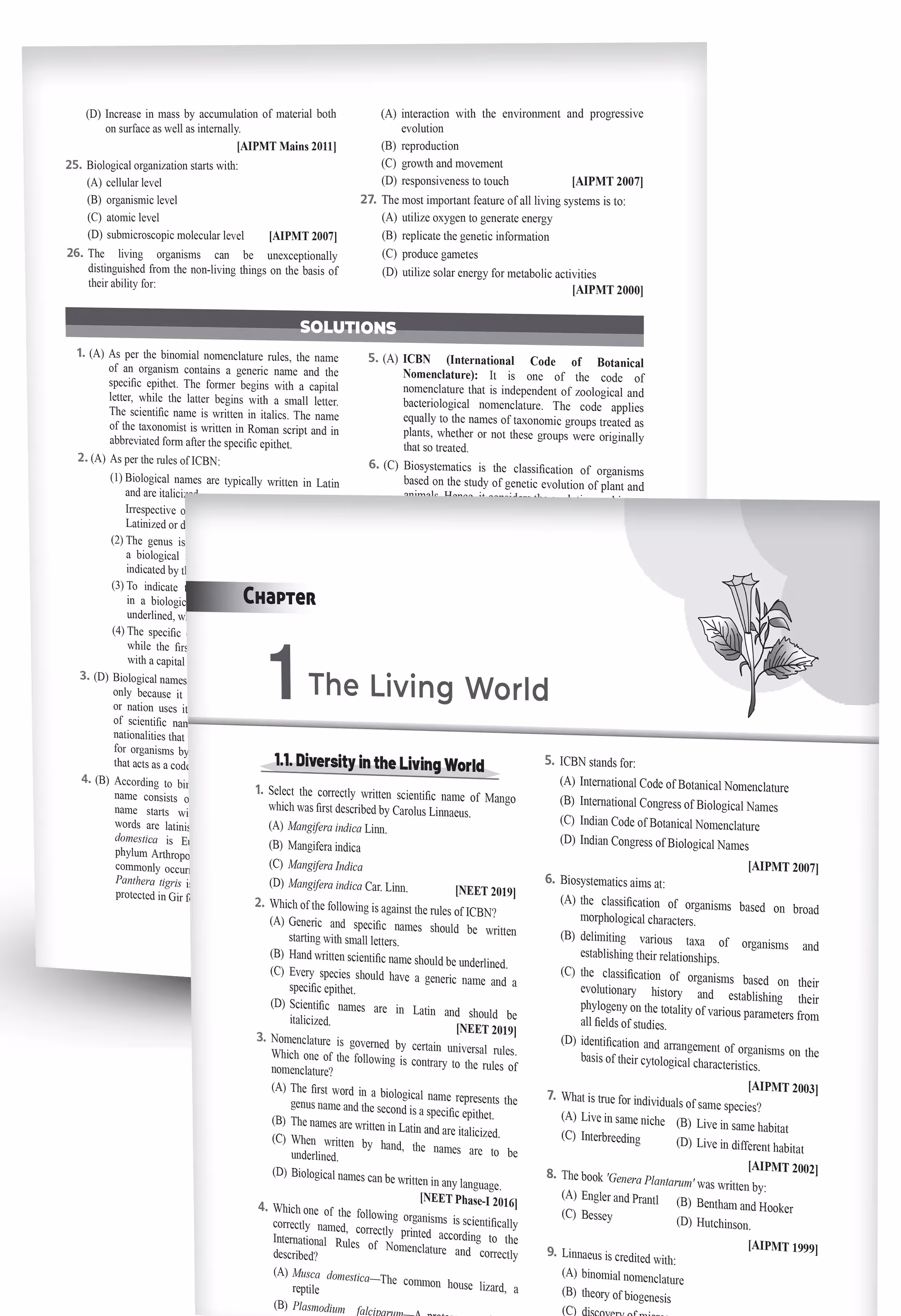 Educart NEET 38 Years Biology Solved Papers (PYQs) Chapterwise and Topicwise for NEET 2026 Exam