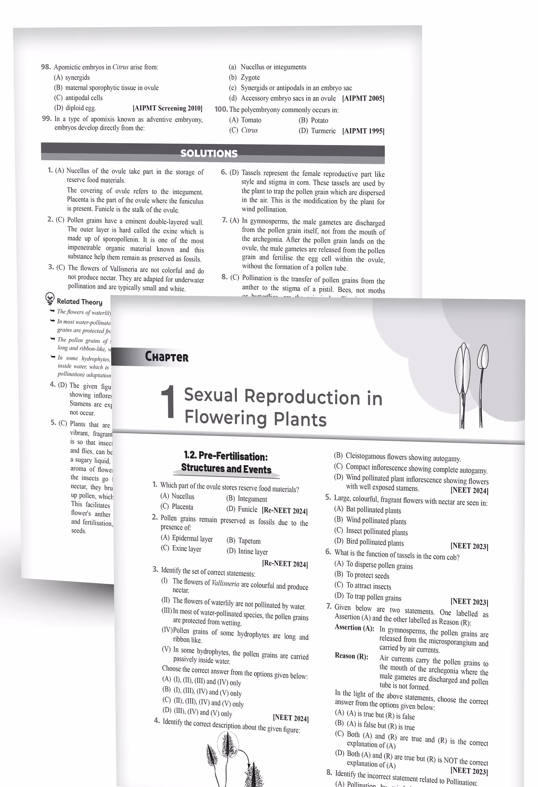 Educart NEET 38 Years Biology Solved Papers (PYQs) Chapterwise and Topicwise for NEET 2026 Exam