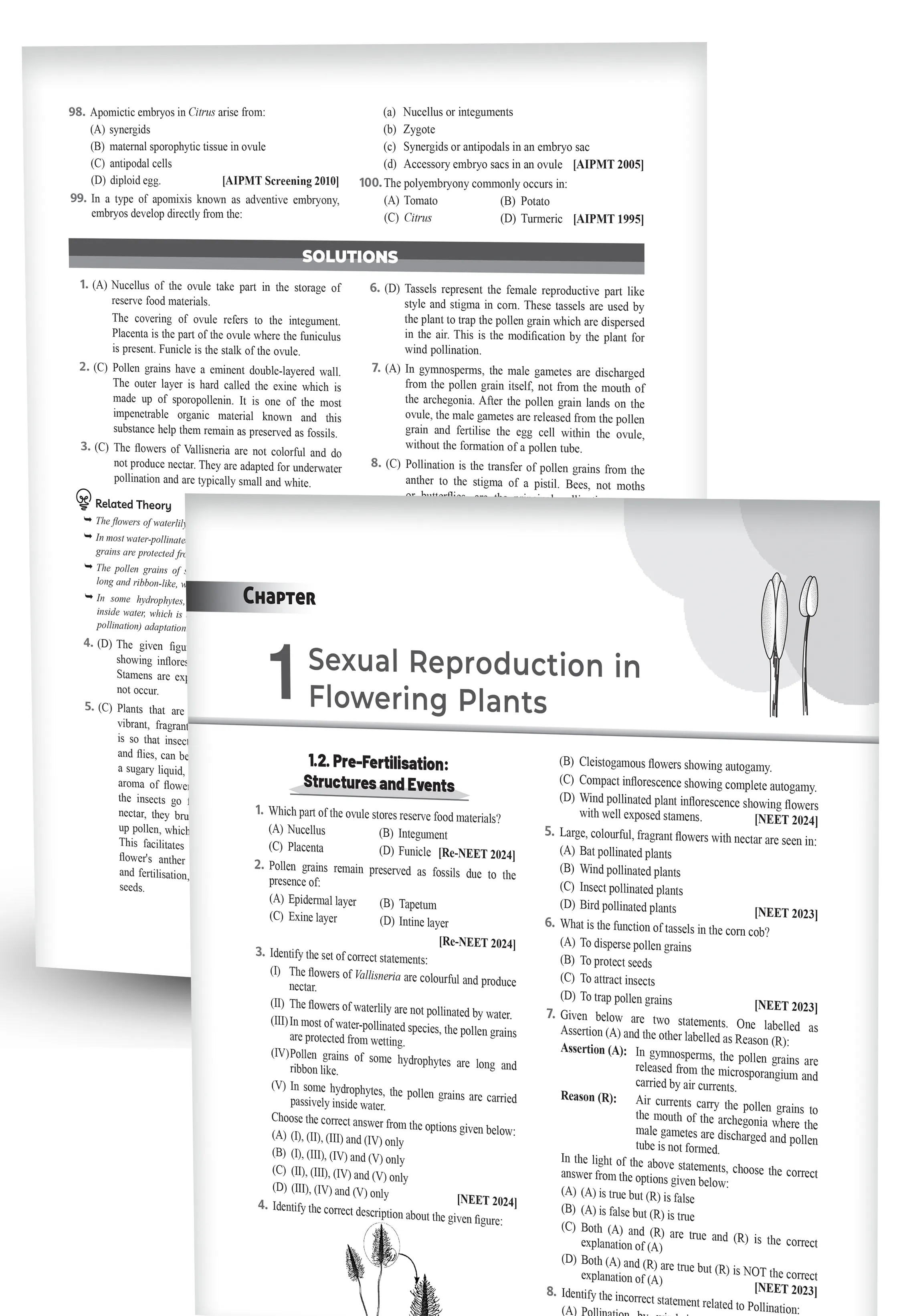 Educart NEET 38 Years Biology Solved Papers (PYQs) Chapterwise and Topicwise for NEET 2026 Exam