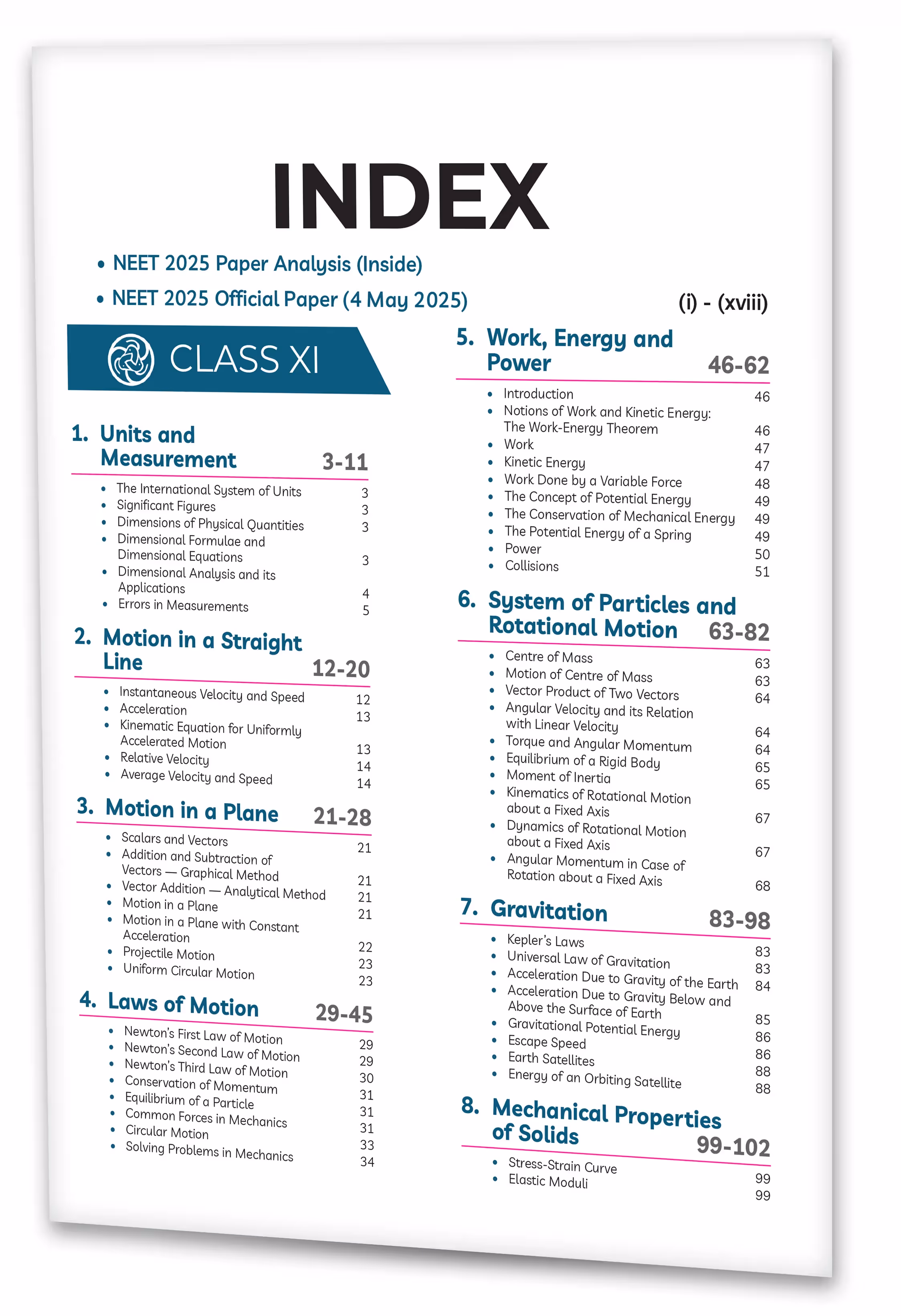 Educart NEET 38 Years Physics Solved Papers (PYQs) Chapterwise and Topicwise for NEET 2026 Exam