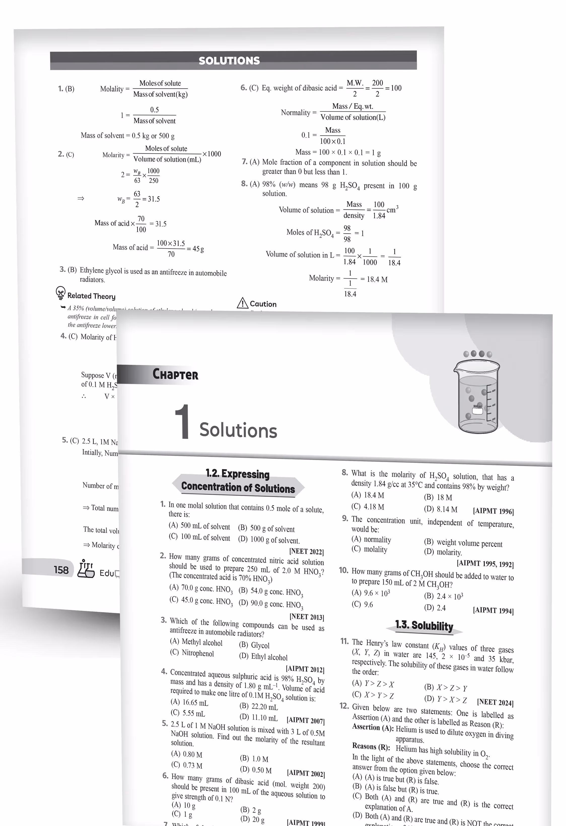 Educart NEET 38 Years Chemistry Solved Papers (PYQs) Chapterwise and Topicwise for NEET 2026 Exam