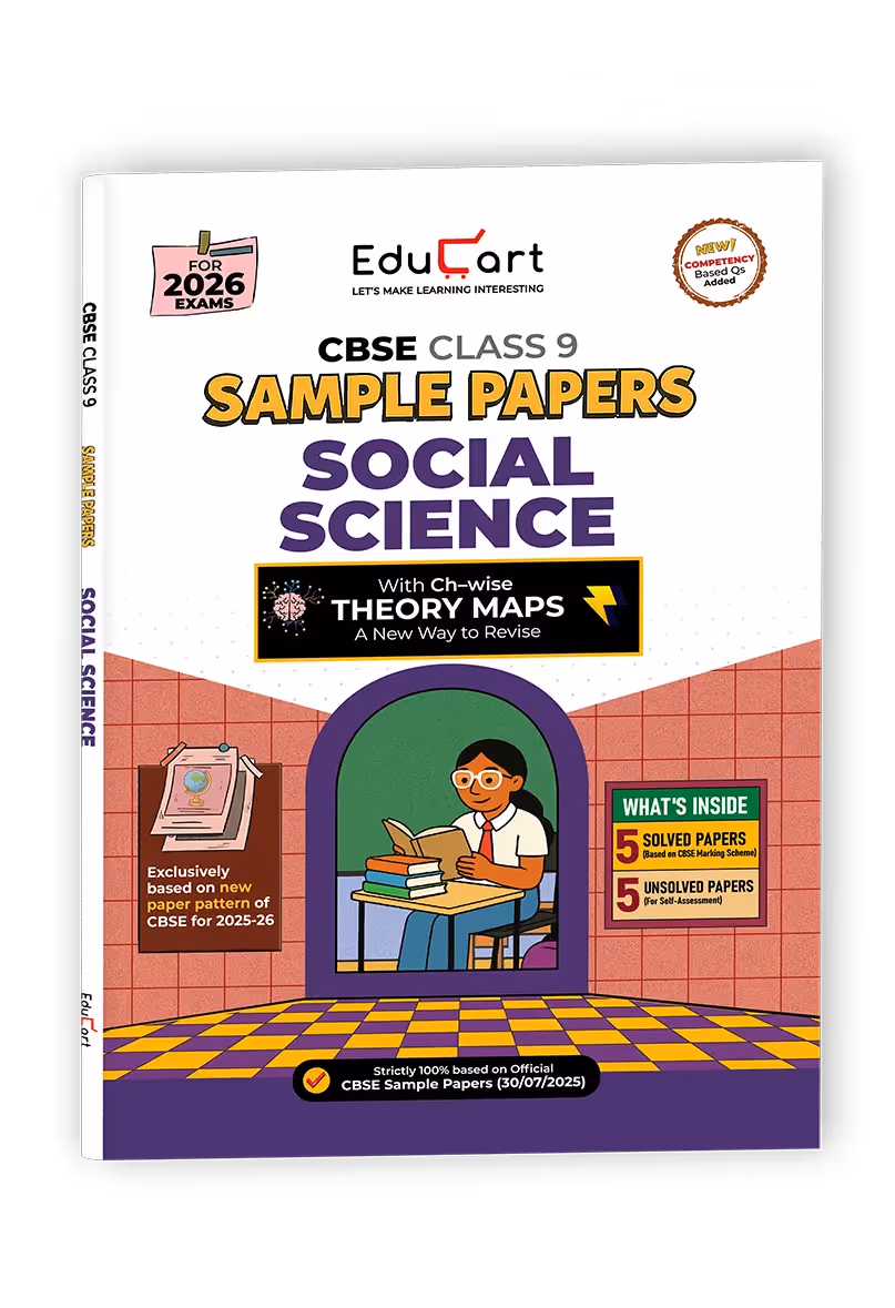 Educart CBSE Sample Paper Class 9 2025-26 Social Science (Introducing exclusive new practice concept on 2026 pattern)