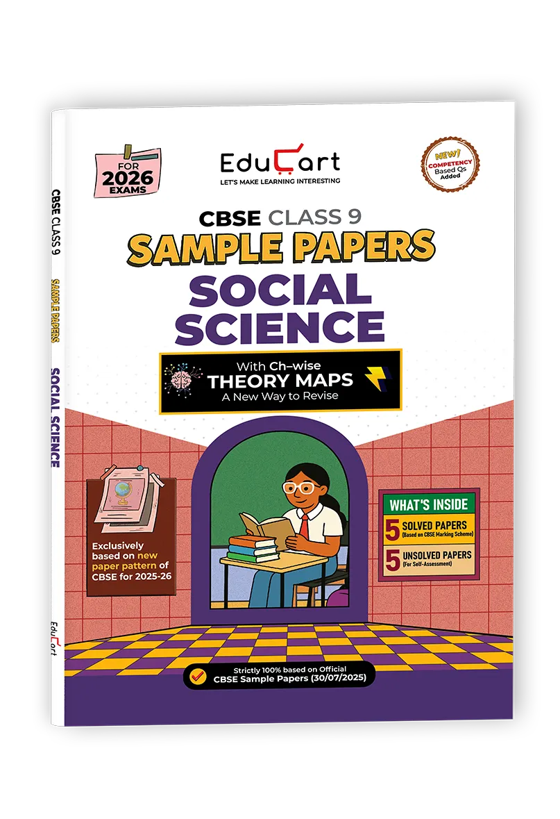 Educart CBSE Sample Paper Class 9 2025-26 Social Science (Introducing exclusive new practice concept on 2026 pattern)