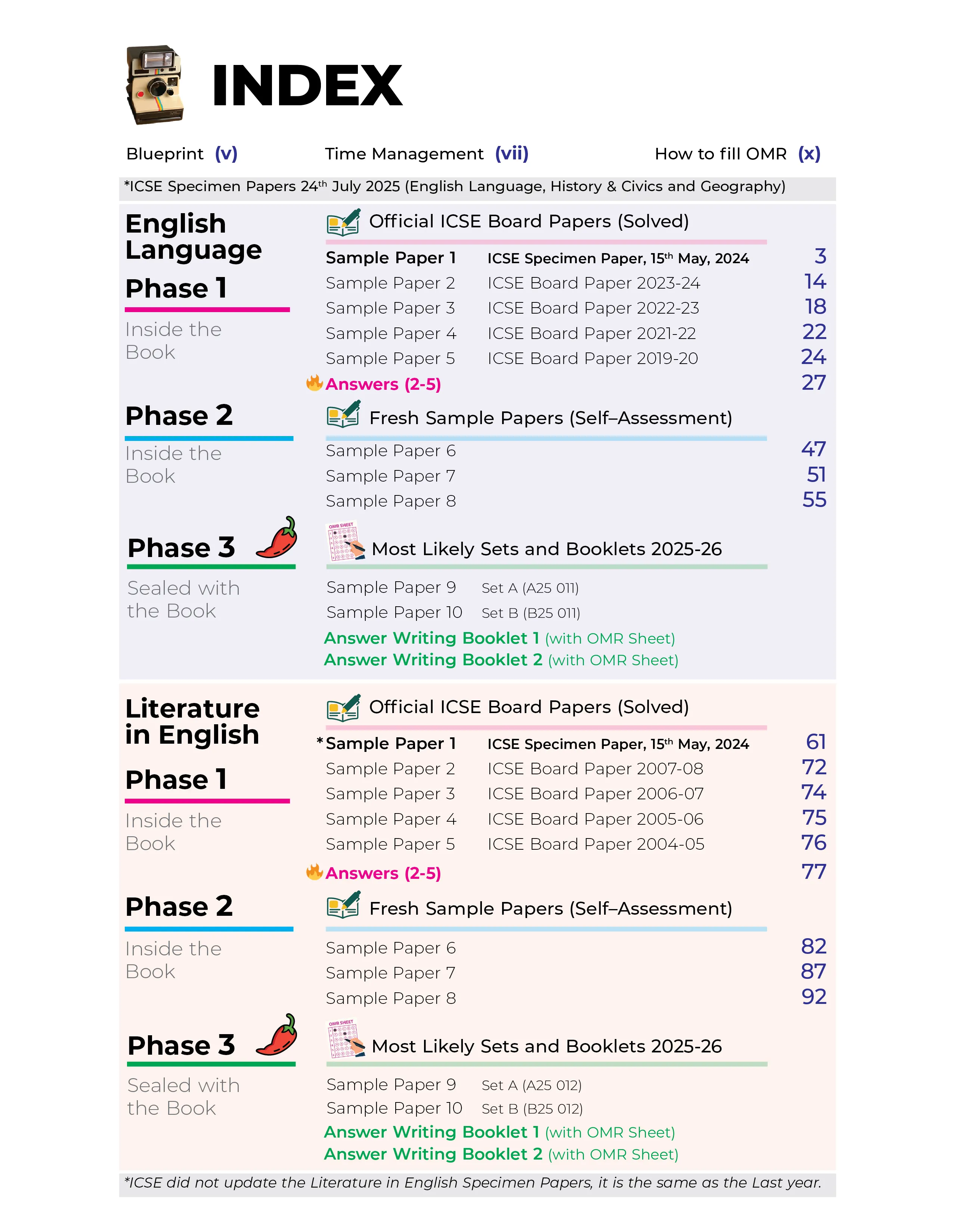Educart ICSE Sample Paper Class 10 2026 (Volume 2) – History & Civics, Geography, English Language and Literature in English Books for 2025-26 Board Exam
