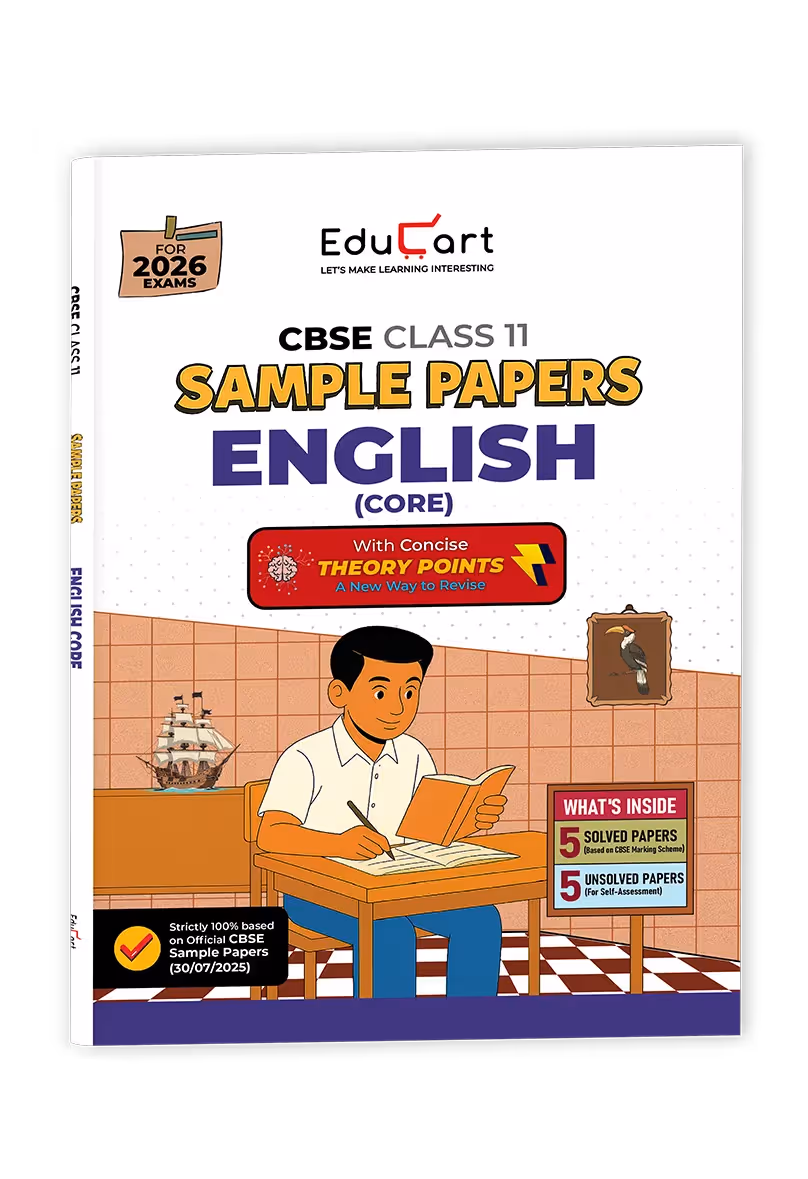 Educart CBSE Sample Paper Class 11 2025-26 – English Core (Based on latest CBSE Sample Papers Released on 30-07-25) For 2026 Exam