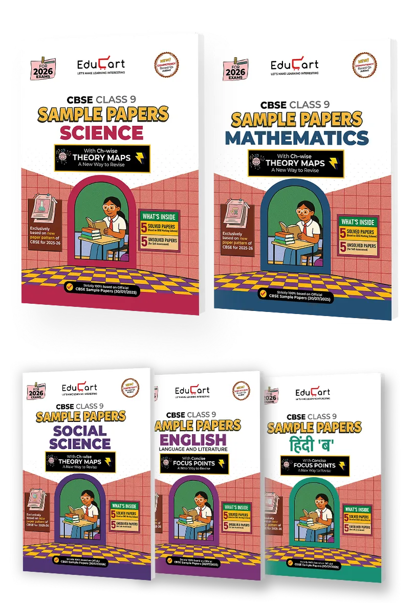 Science + Maths + Social Science + English + Hindi B (Class 9)