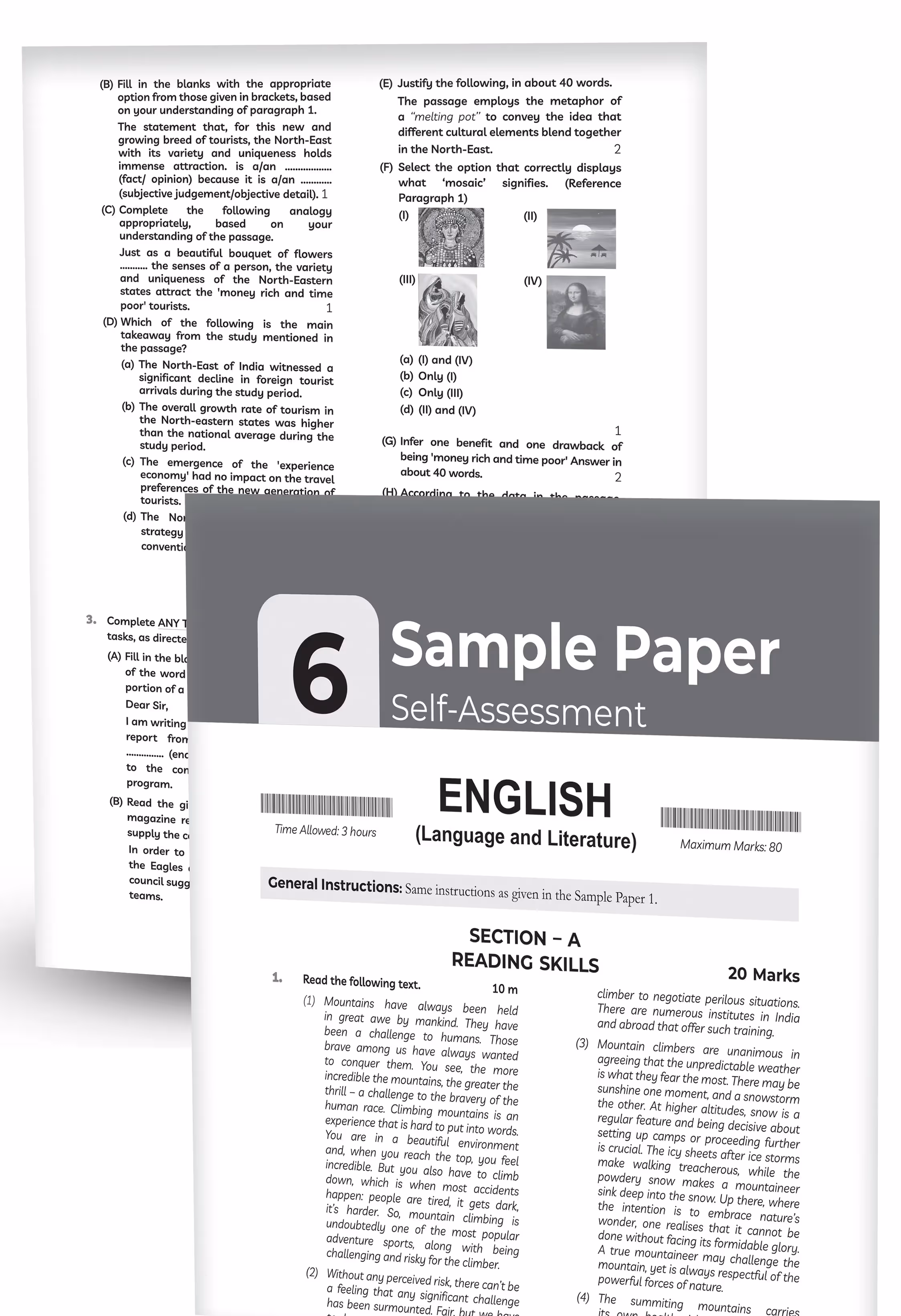 Educart CBSE Sample Paper Class 9 2025-26 English Language and Literature (Introducing exclusive new practice concept on 2026 pattern)