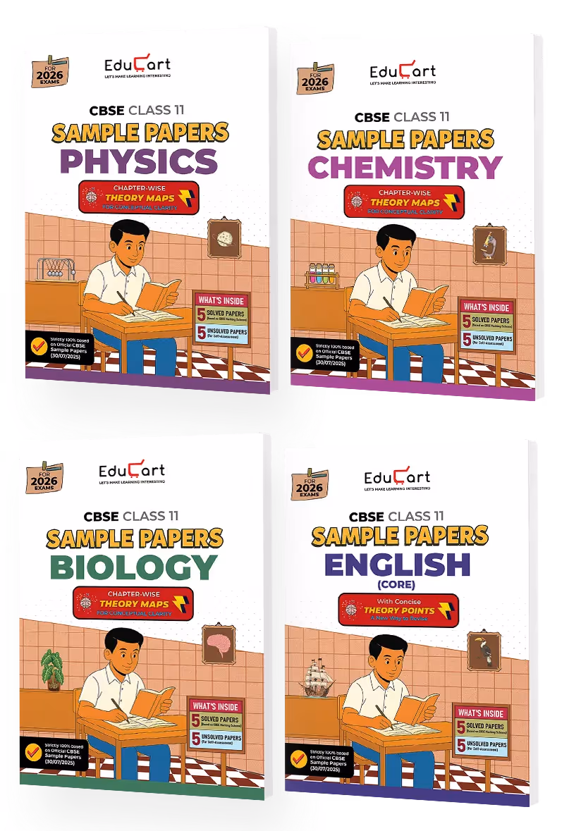  Physics + Chemistry + Biology + English(Class 11)