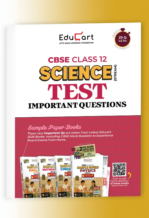 Educart CBSE Class 12 Science Free Sample Papers Booklet 2026 (Important Questions for 2025-26 Board Exams)