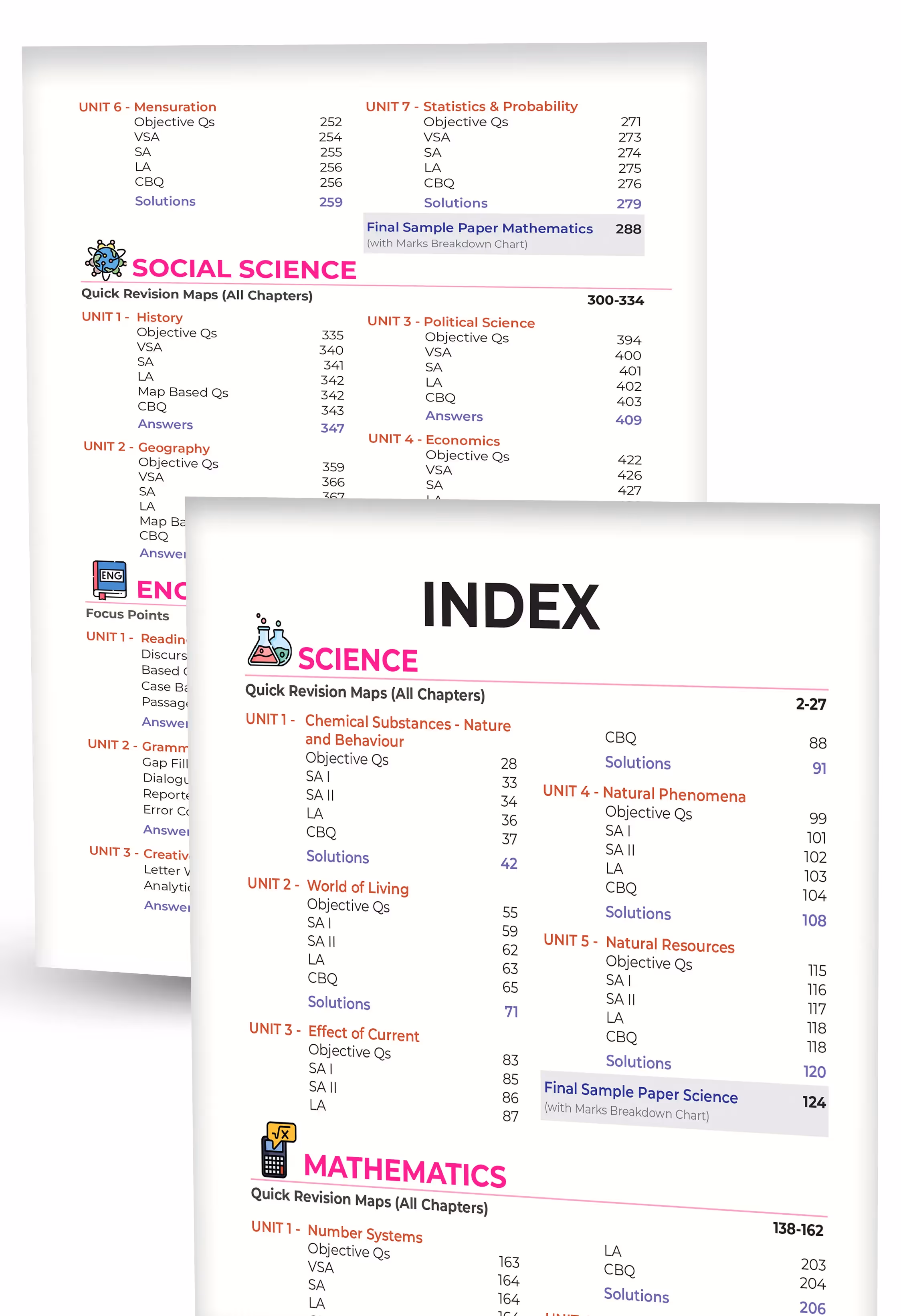 Educart CBSE Class 10 Final Revision Book 2026 - Mathematics + Science + Social Science + English (30 Days Quick Completion of Full Syllabus for 2025-26 Exam)