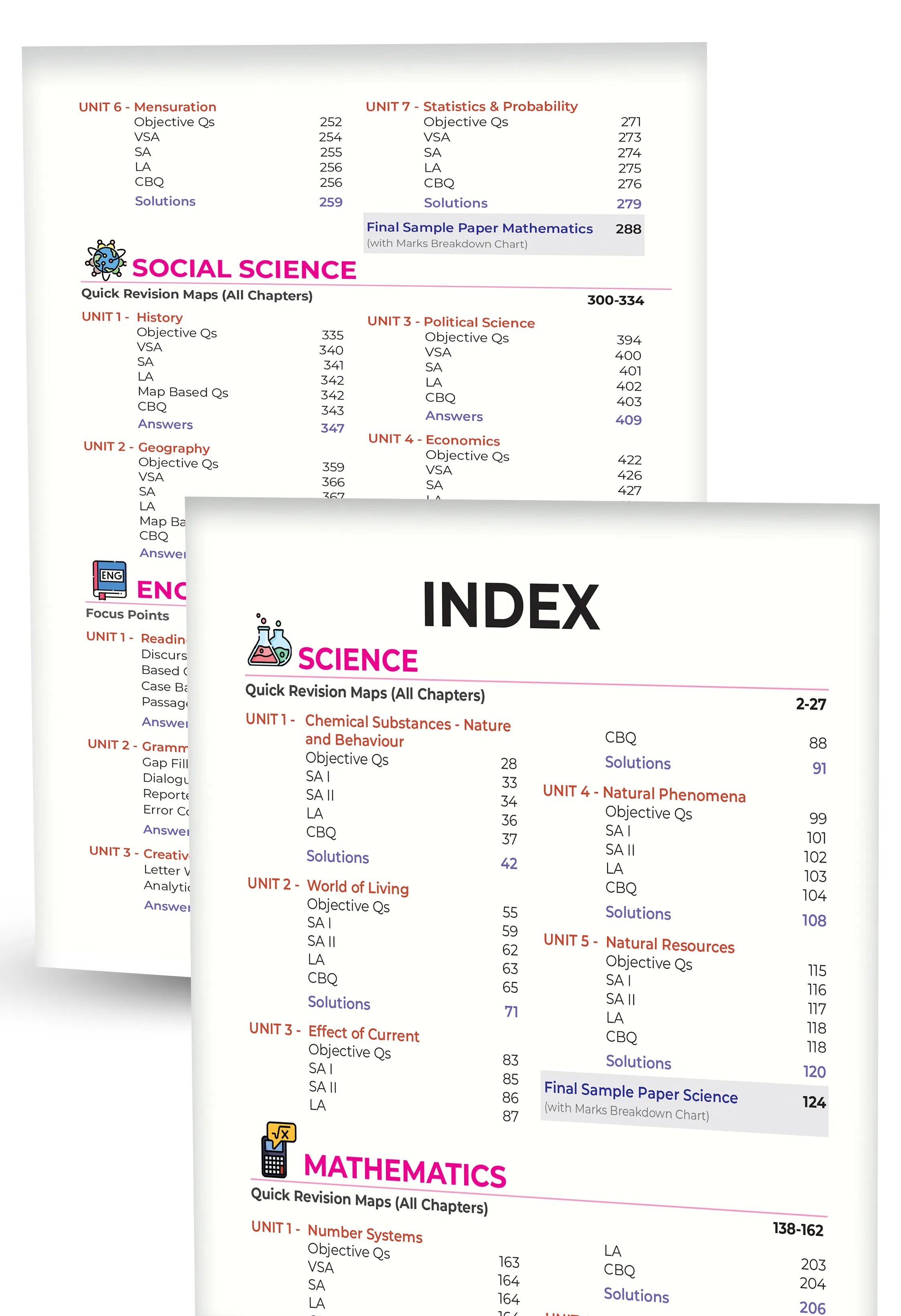Educart CBSE Class 10 Final Revision Book 2026 - Mathematics + Science + Social Science + English (30 Days Quick Completion of Full Syllabus for 2025-26 Exam)