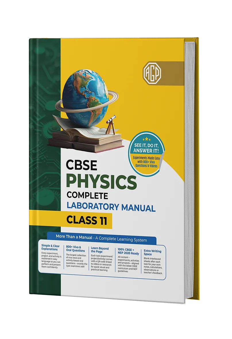 Educart CBSE Class 11 Physics Lab Manual 2025-26