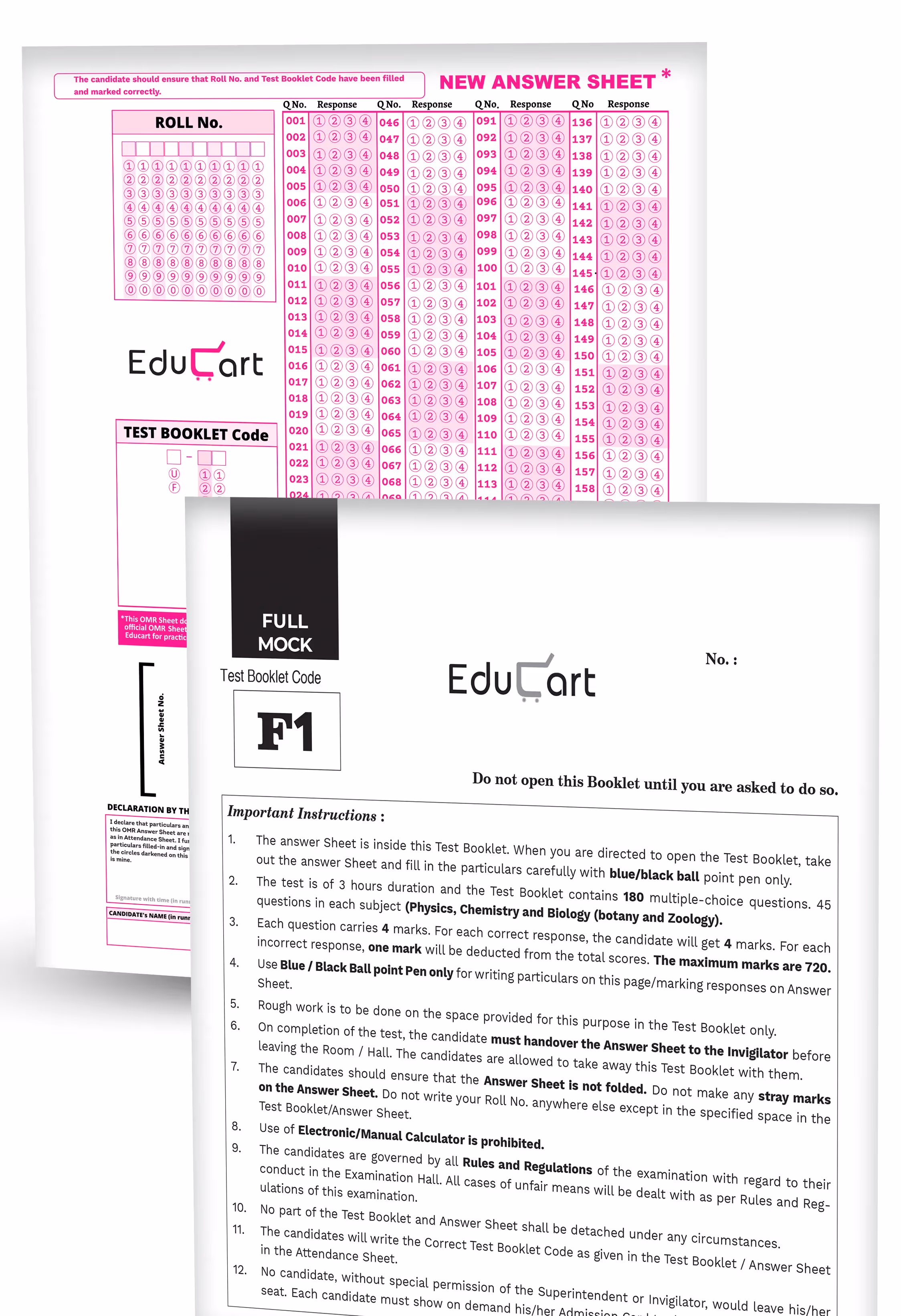 Educart Abhyaas 20 Mock Papers Neet Test Series 2026 - Full Syllabus & Unitwise (Introducing Chapterwise-wise Theory Maps Book)