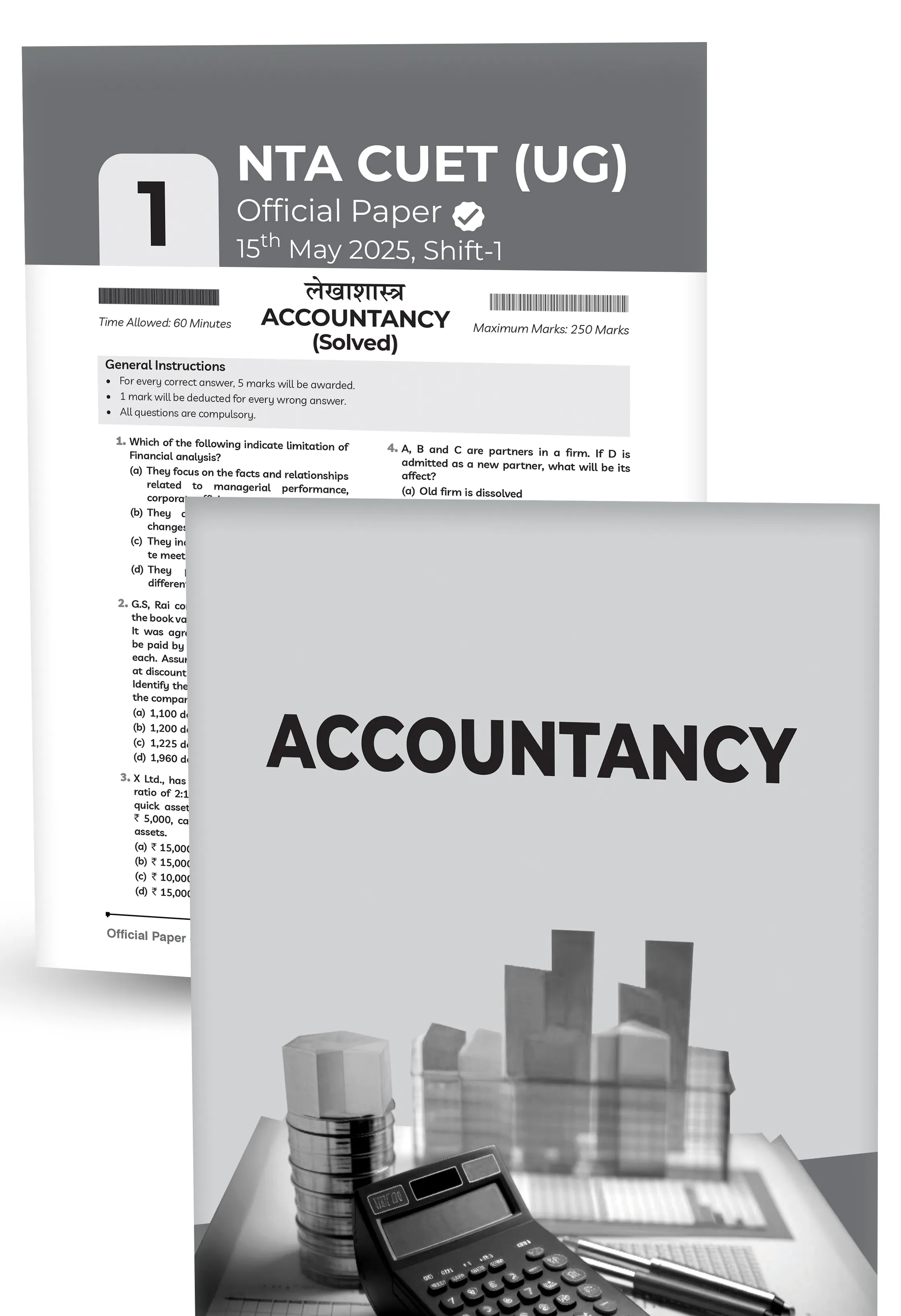 Educart 15 CUET 2026 UG Books Commerce Past Years and Mock Papers - Accountancy + Business Studies and Economics (Section II, New NTA syllabus)