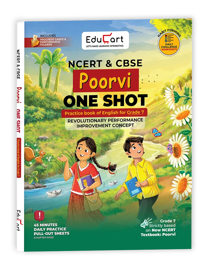 Educart CBSE Class 8 English Book Poorvi 2026 (Strictly Based on New NCERT Textbook for 2026-27 Session)