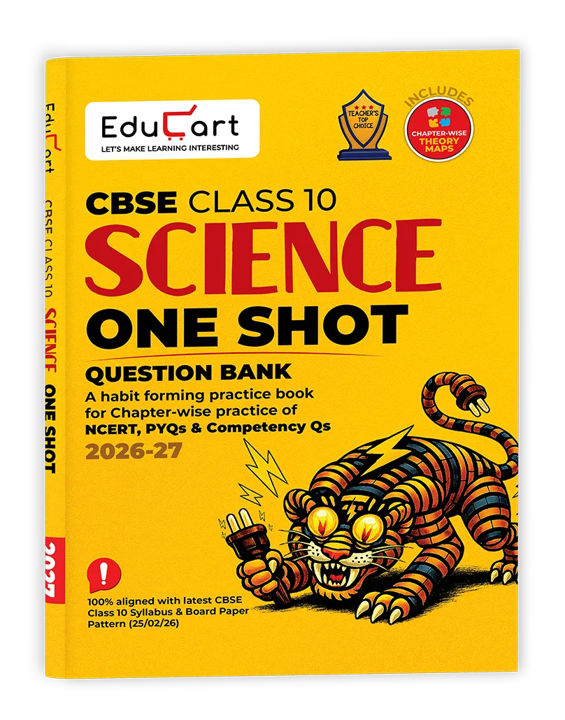 Educart One-shot Science CBSE Class 10 Question Bank 2026-27 (Strictly for Boards Exam 2027)