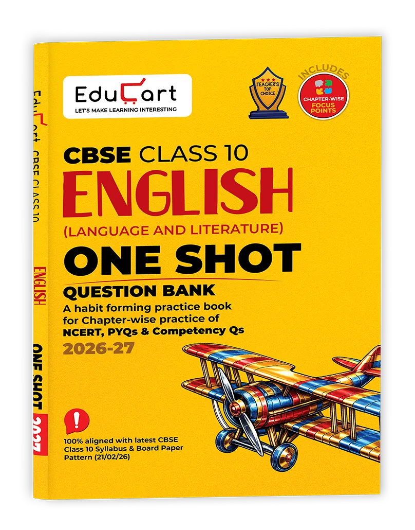 Educart One-shot English CBSE Class 10 Question Bank 2026-27 (Strictly for Boards Exam 2027)