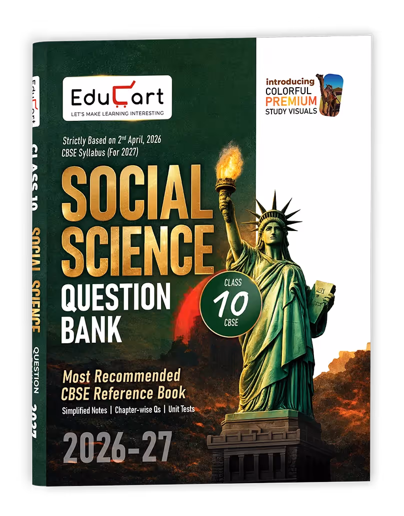 Educart CBSE Class 10 Social Science Question Bank 2026-27 (with premium colored study visuals for 2027 boards)