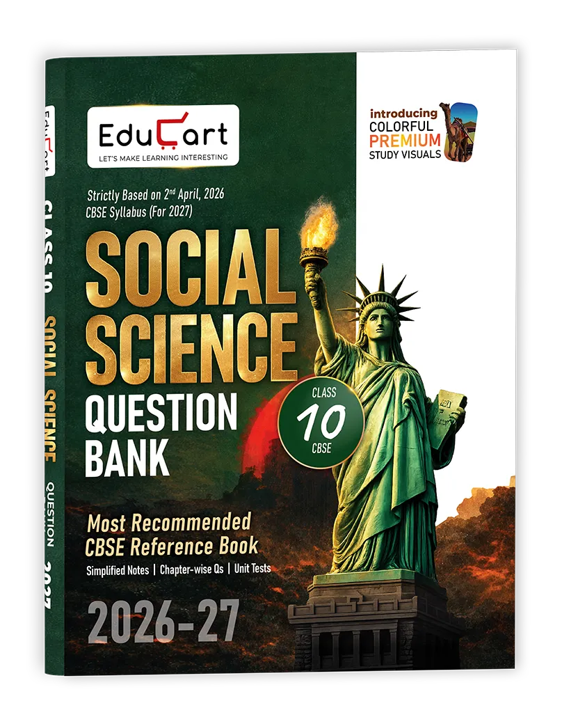 Educart CBSE Class 10 Social Science Question Bank 2026-27 (with premium colored study visuals for 2027 boards)