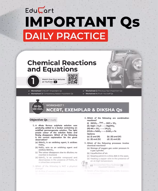 Educart One-shot Science CBSE Class 10 Question Bank 2026-27 (Strictly for Boards Exam 2027)