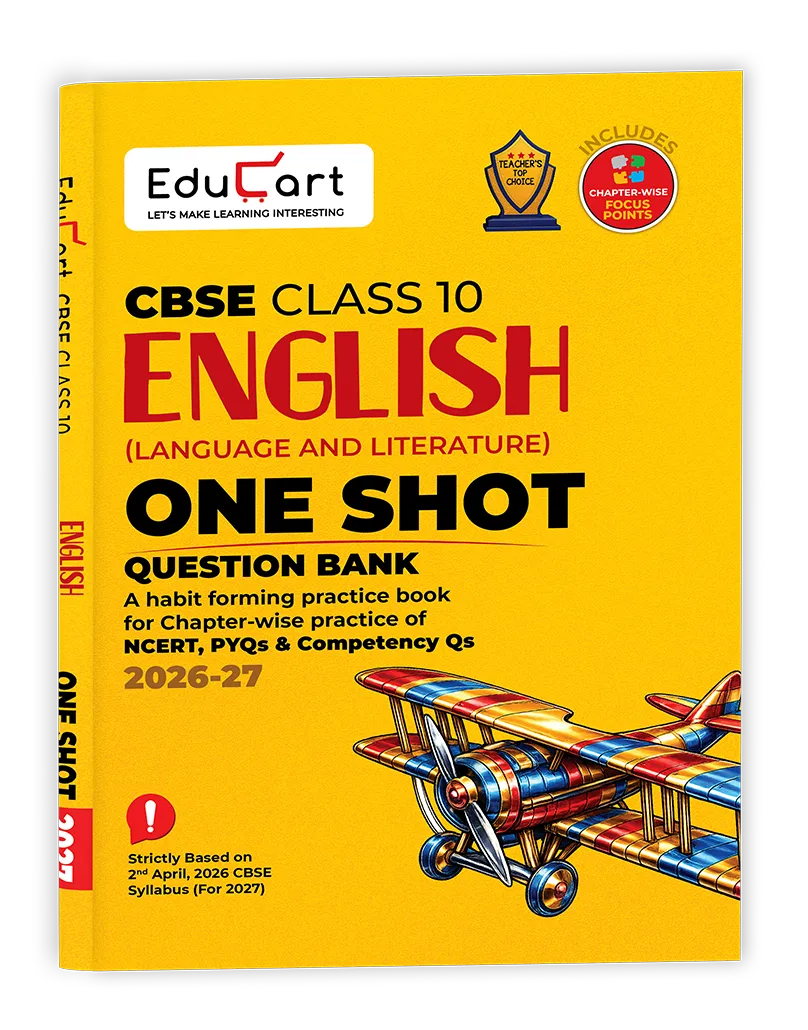Educart One-shot English CBSE Class 10 Question Bank 2026-27 (Strictly for Boards Exam 2027)