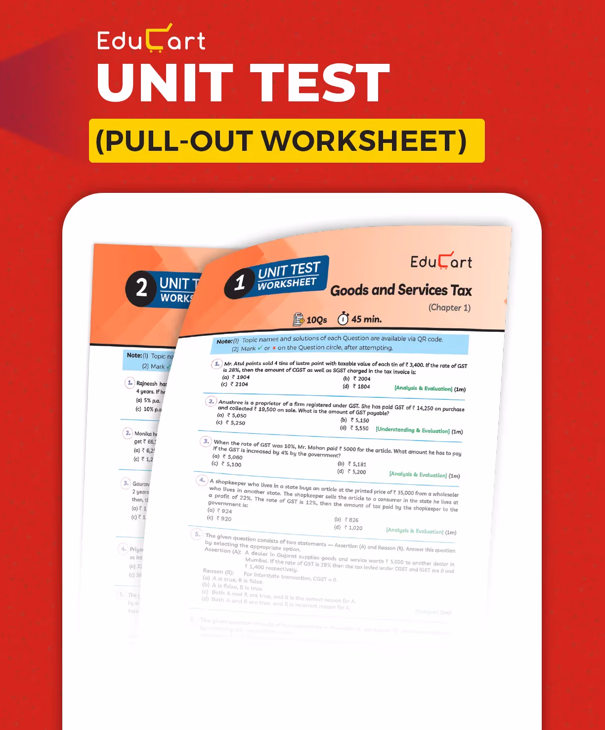 Educart ICSE Class 10  Mathematics One Shot Question Bank 2026-27 | Chapter-wise Practice Includes PYQs & Competency Based Questions | Latest Syllabus 2027