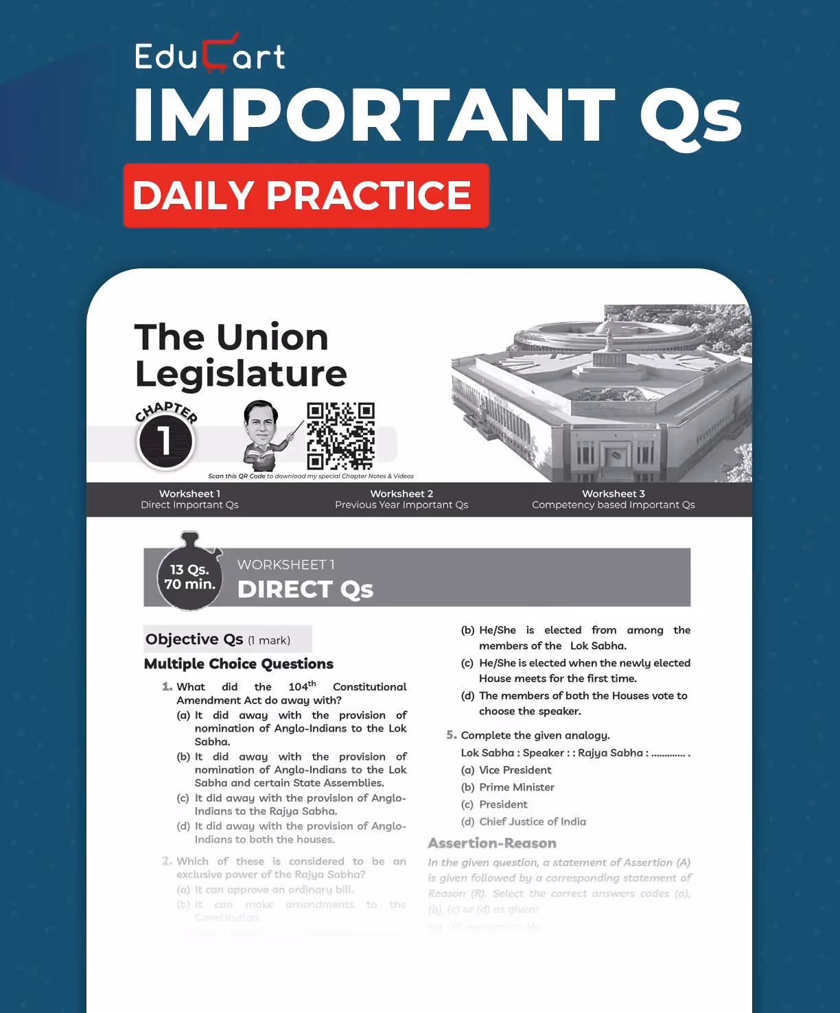 Educart ICSE Class 10 History & Civics One Shot Question Bank 2026-27 | Chapter-wise Practice Includes PYQs & Competency-Based Qs | Unit Test Worksheets | Latest Syllabus 2027 Exam