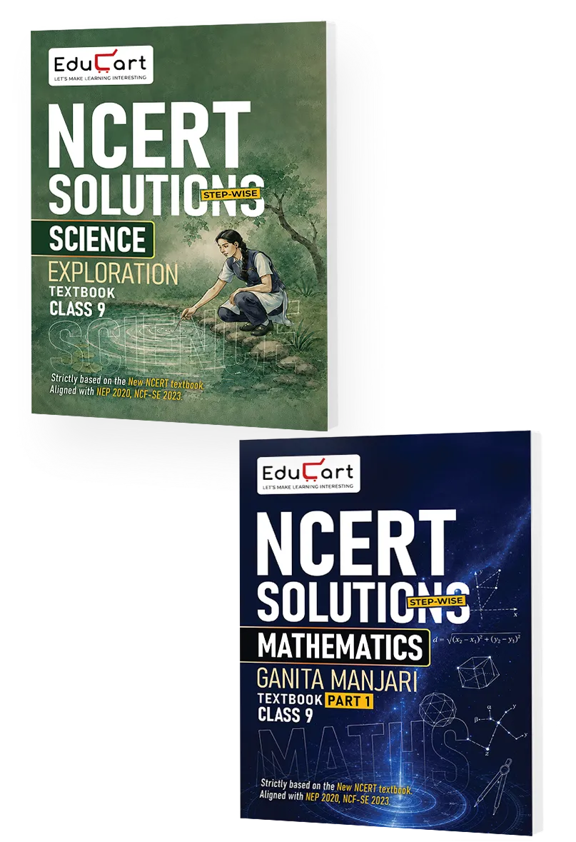 Educart Class 9 Science & Mathematics NCERT Textbook Solutions Bundle 2027 (2026-27)