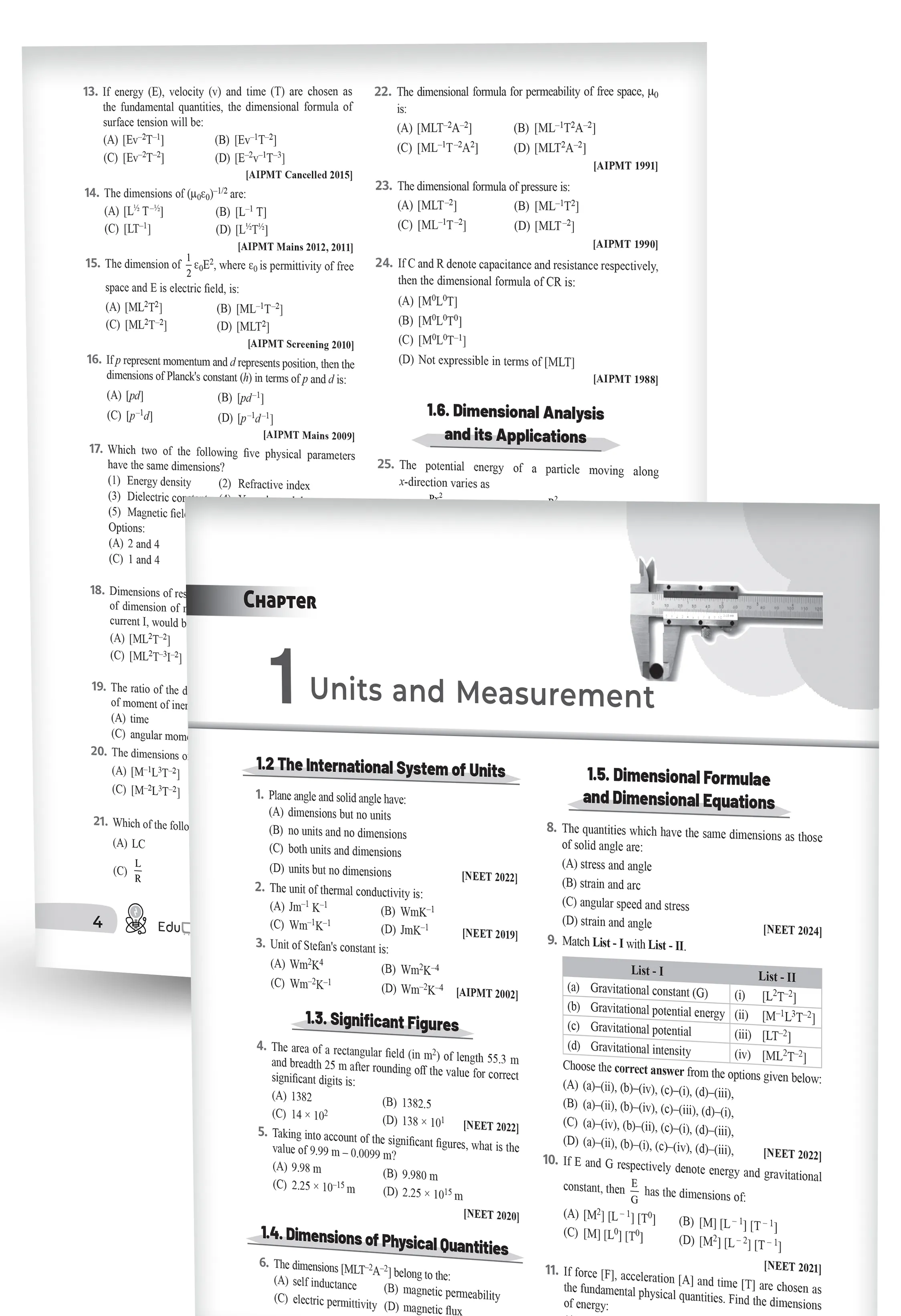 Educart NEET Physics 39 Years Chapterwise Topicwise Solved Papers (1988-2026) | Detailed Explanations, NCERT Mnemonics & Solved 2026 NEET + Re-NEET Official Paper for 2027 Exam