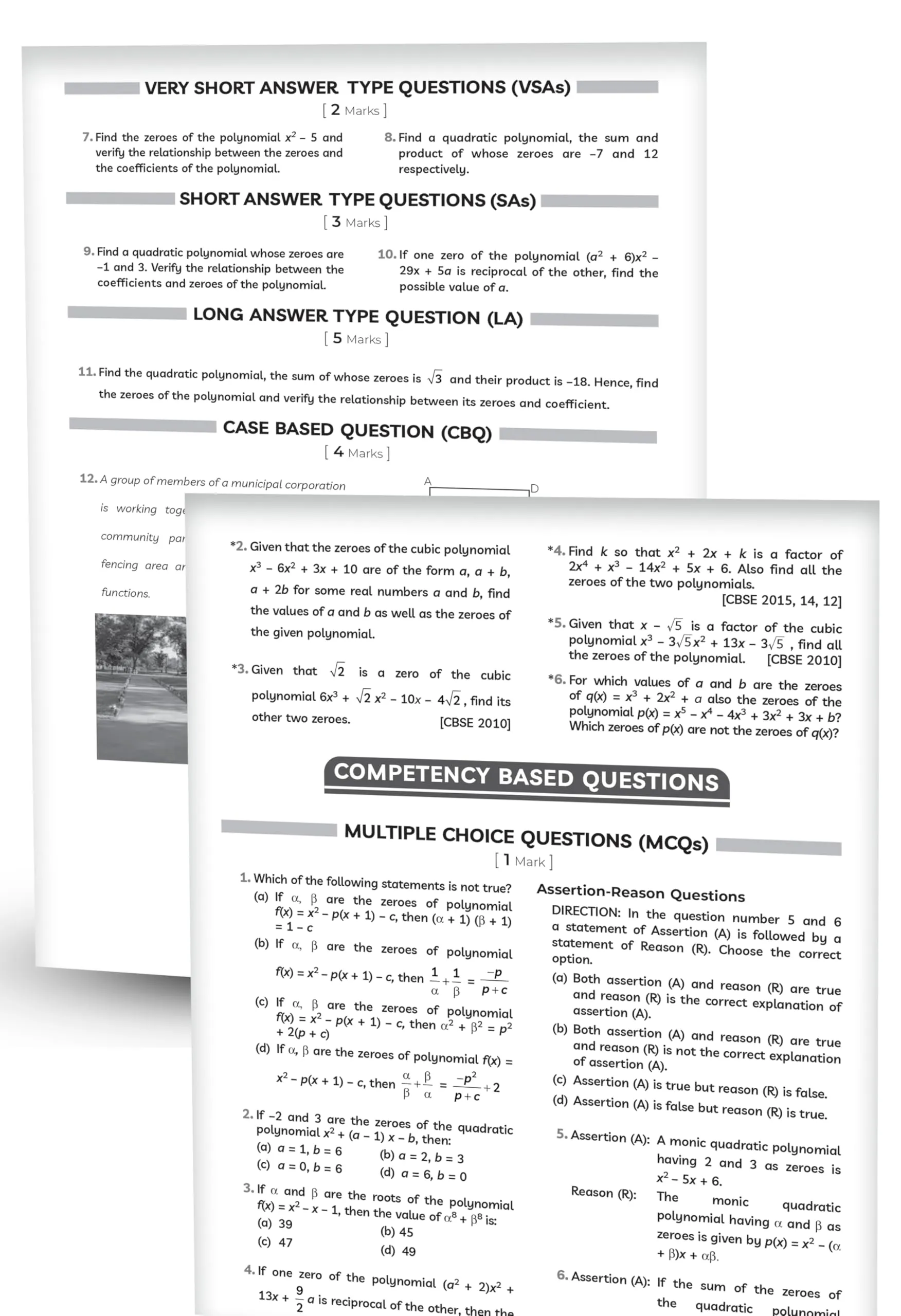 Educart NCERT Exemplar Class 10 Mathematics 2026 Problems Solutions (For 2026-27 Board Exam)