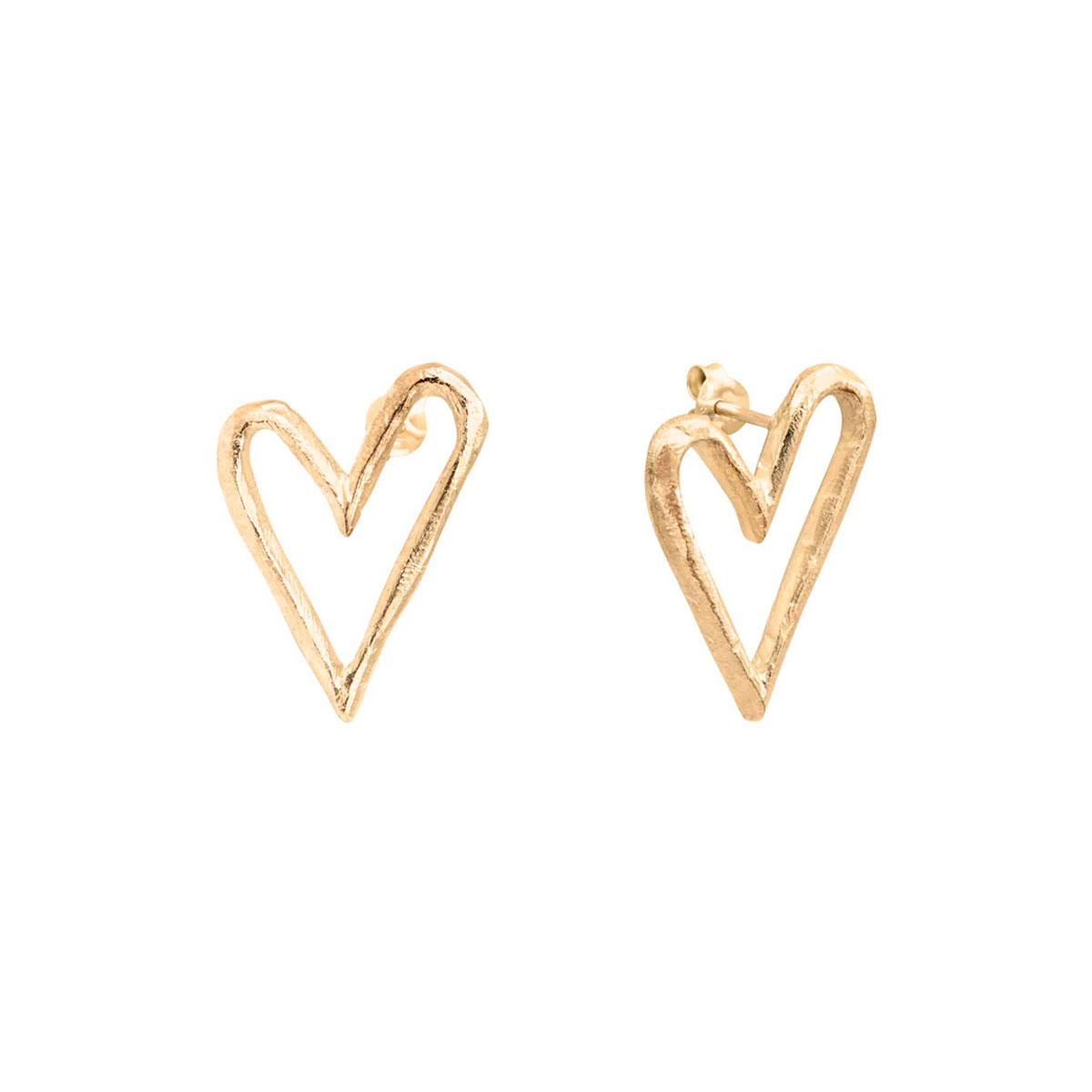Boucles d'oreilles Big Heart Vermeil