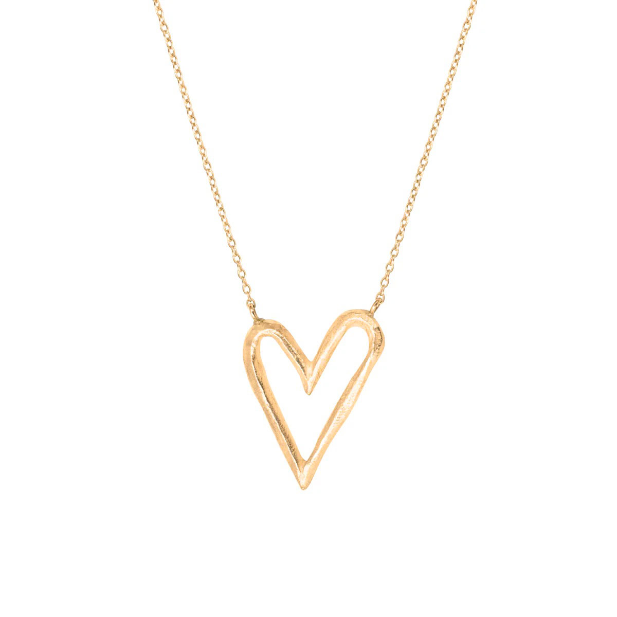 Collier Big Heart Vermeil