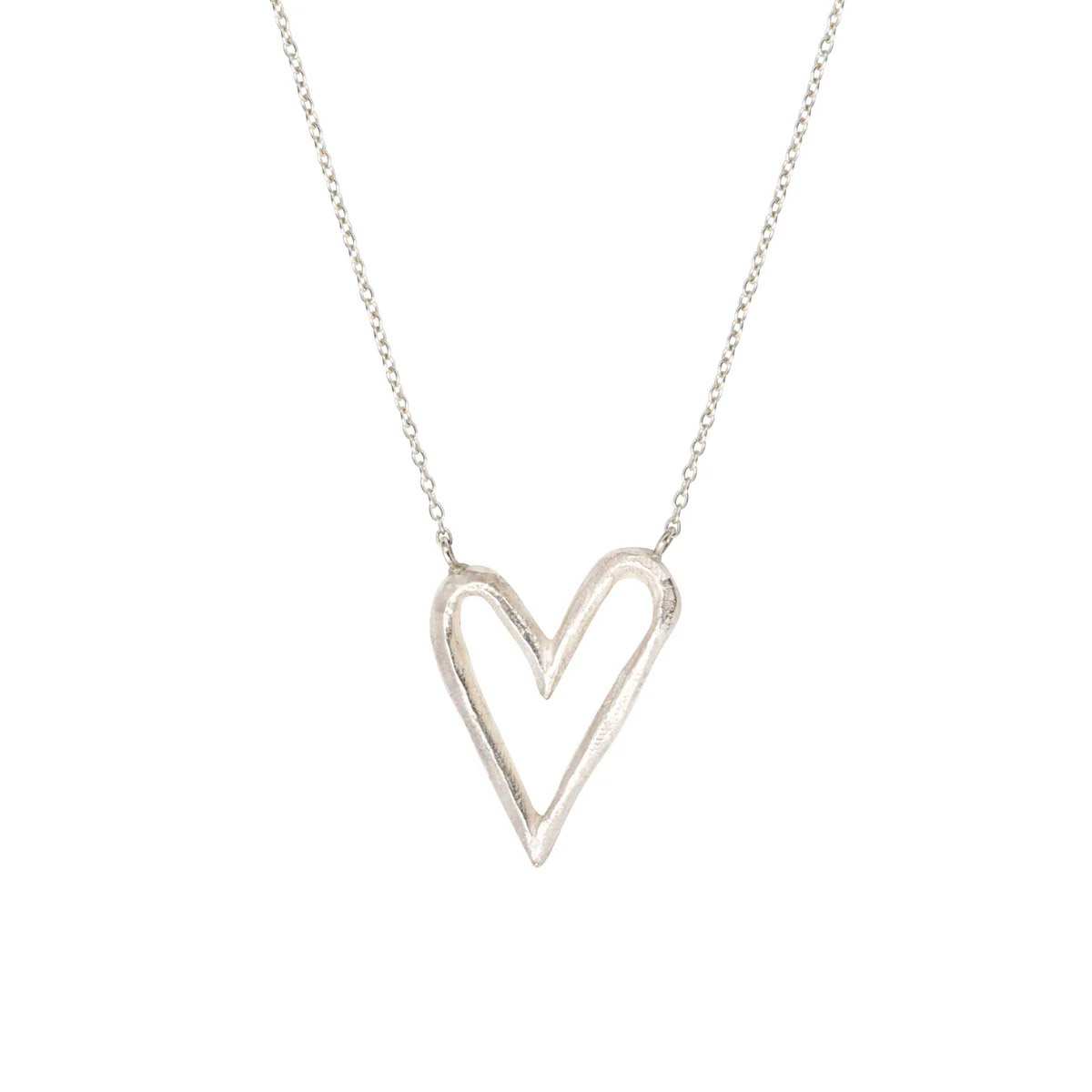  Collier Big Heart Argent