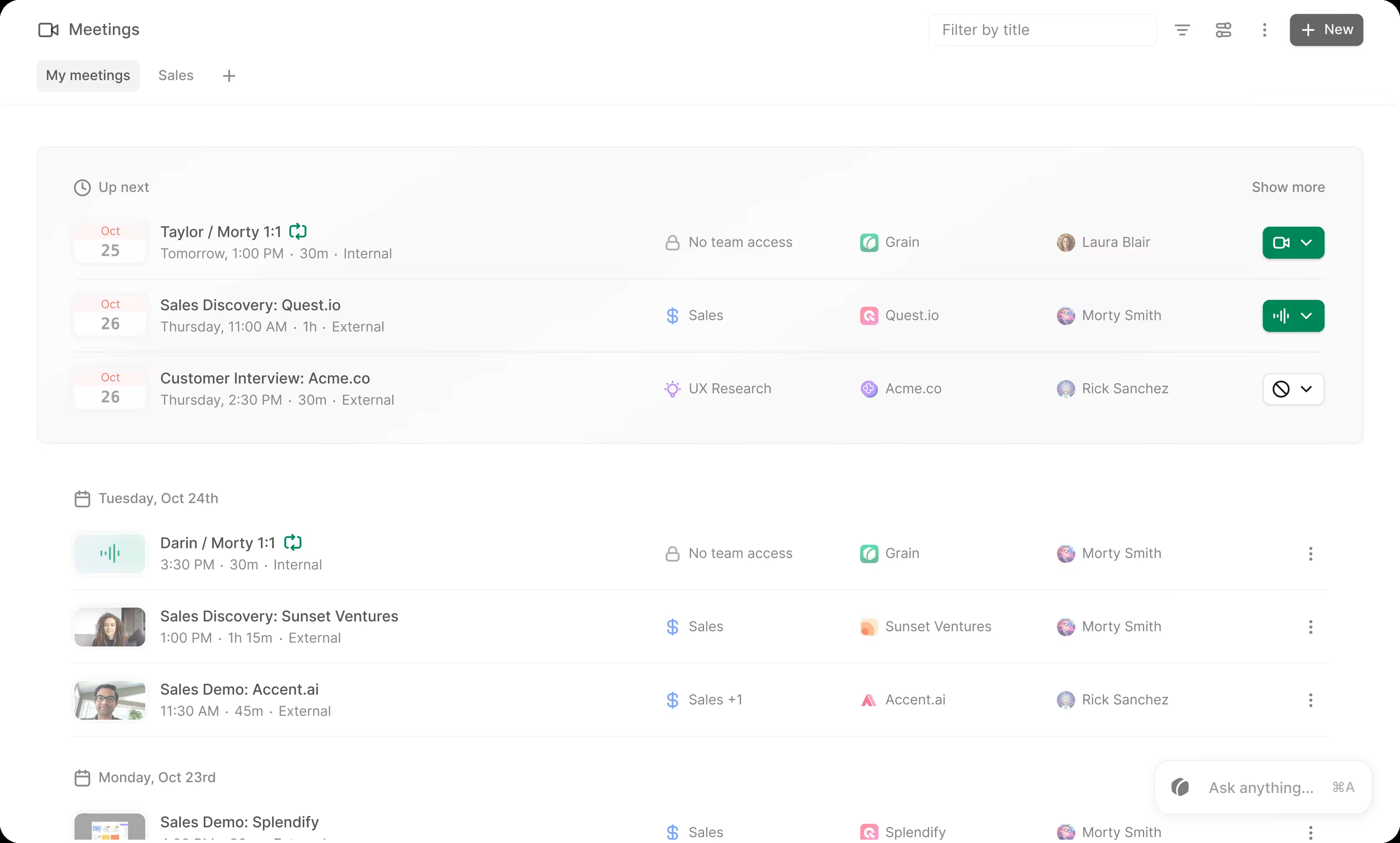 A screenshot of a meeting, overlayed with a digital notepad.