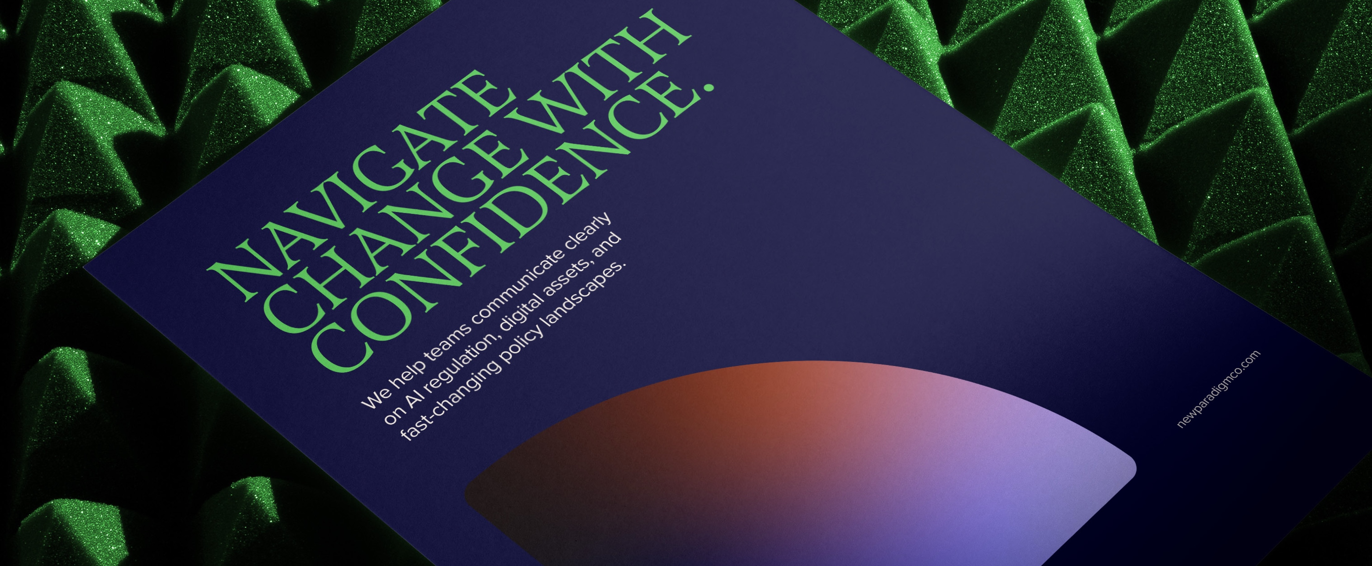 Brochure called Navigate Change With Confidence