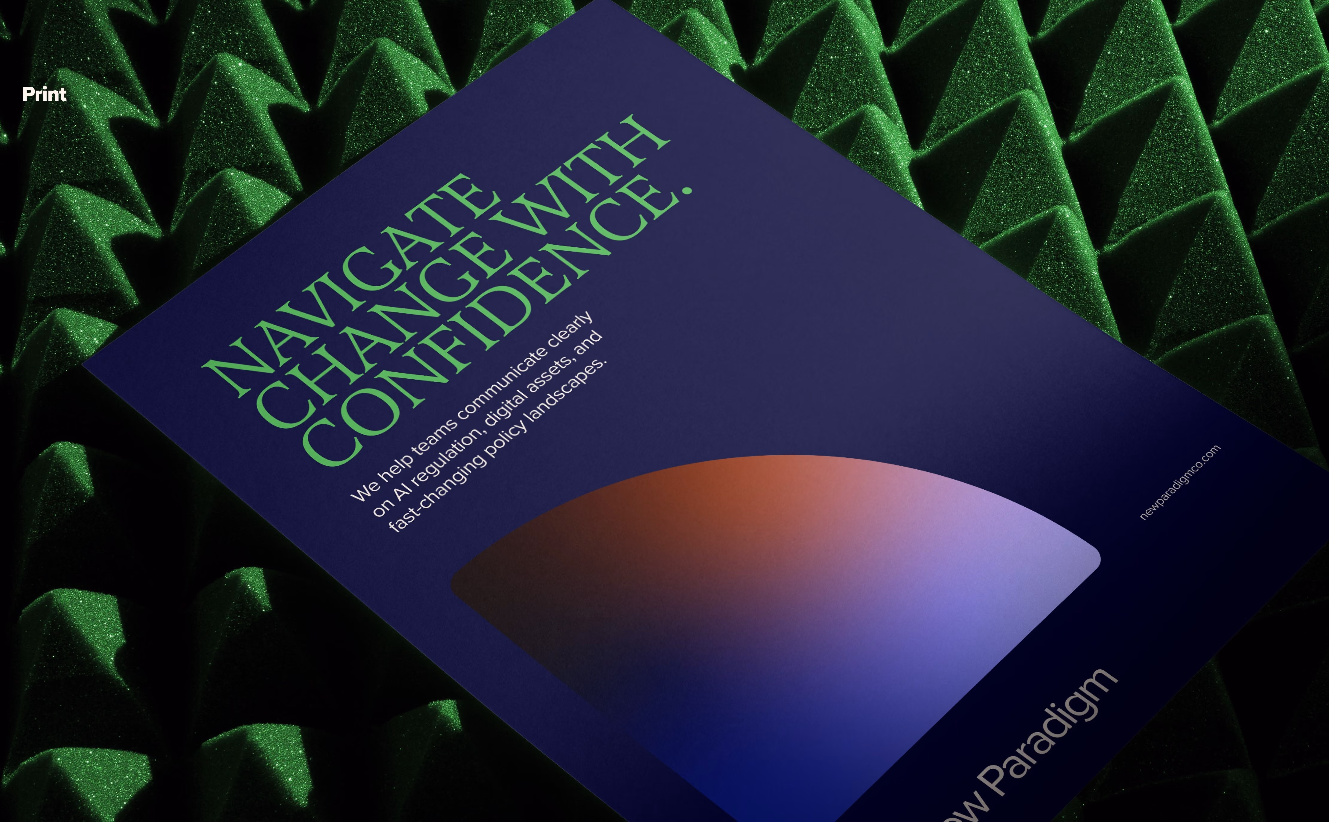 Mockup of a book