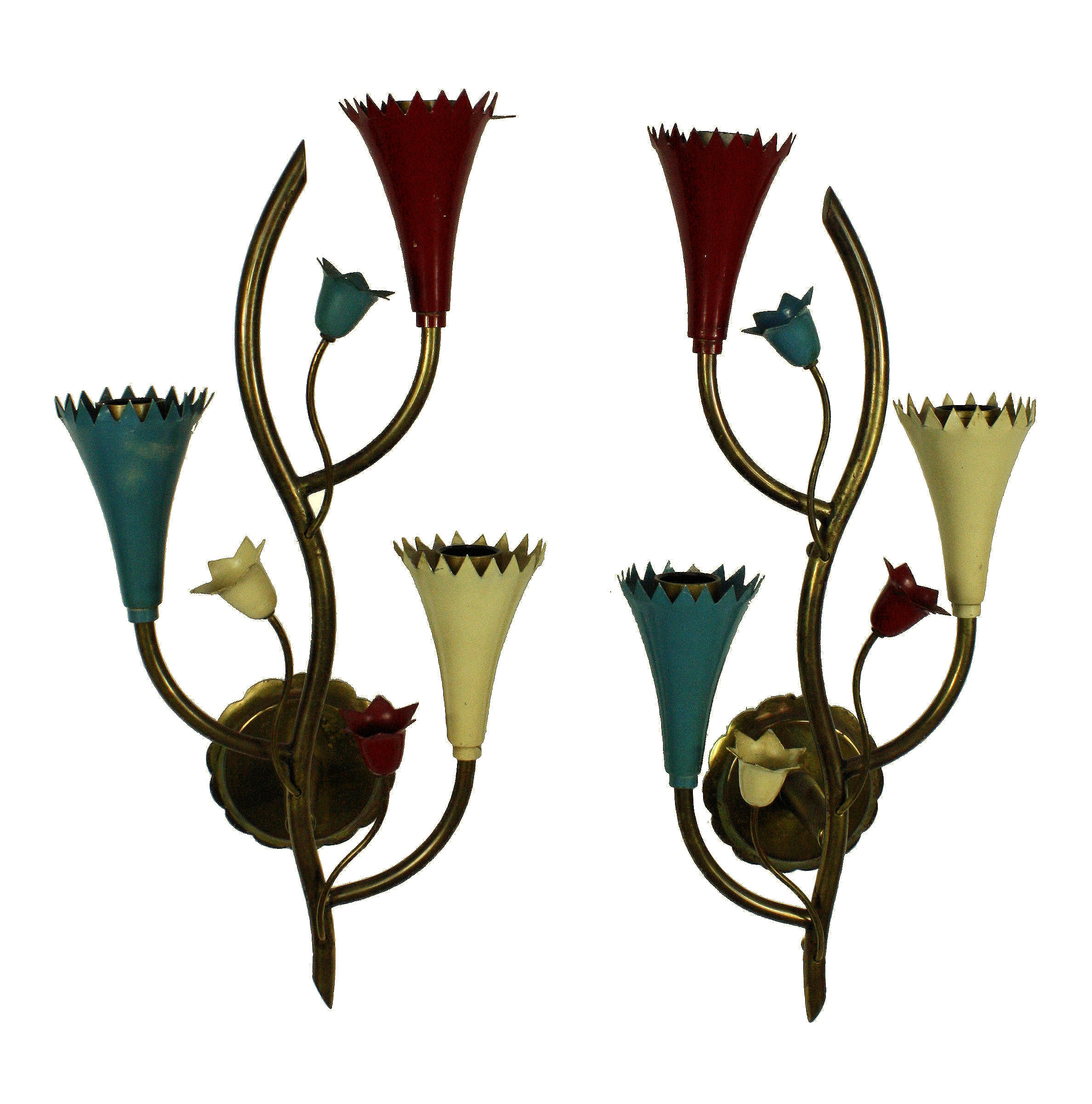 A PAIR OF FONTANA ARTE WALL LIGHTS