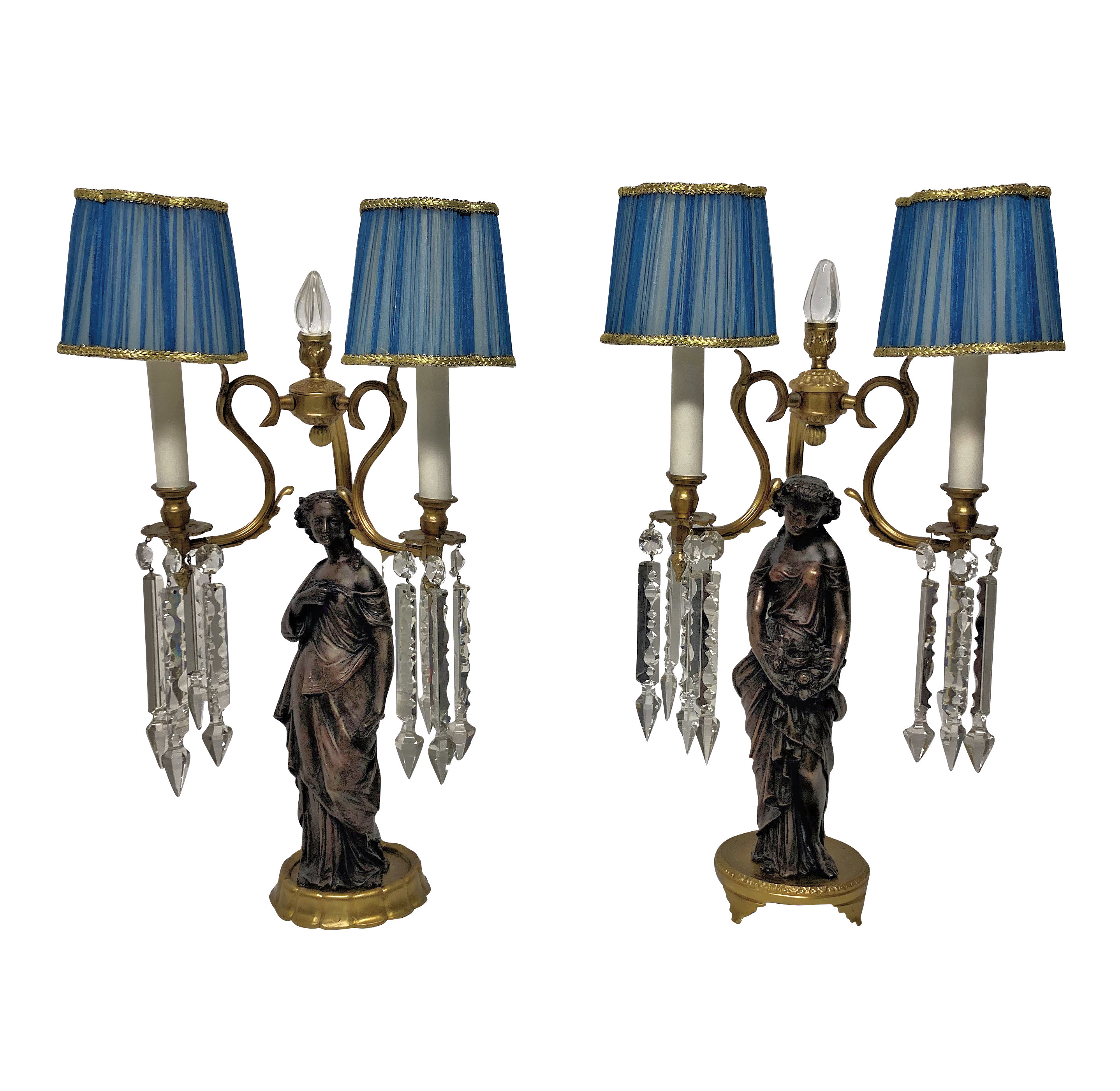 A PAIR OF CLASSICAL FIGURAL LAMPS