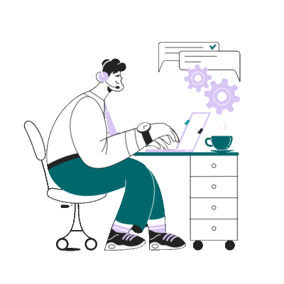 person working on a marketing strategy