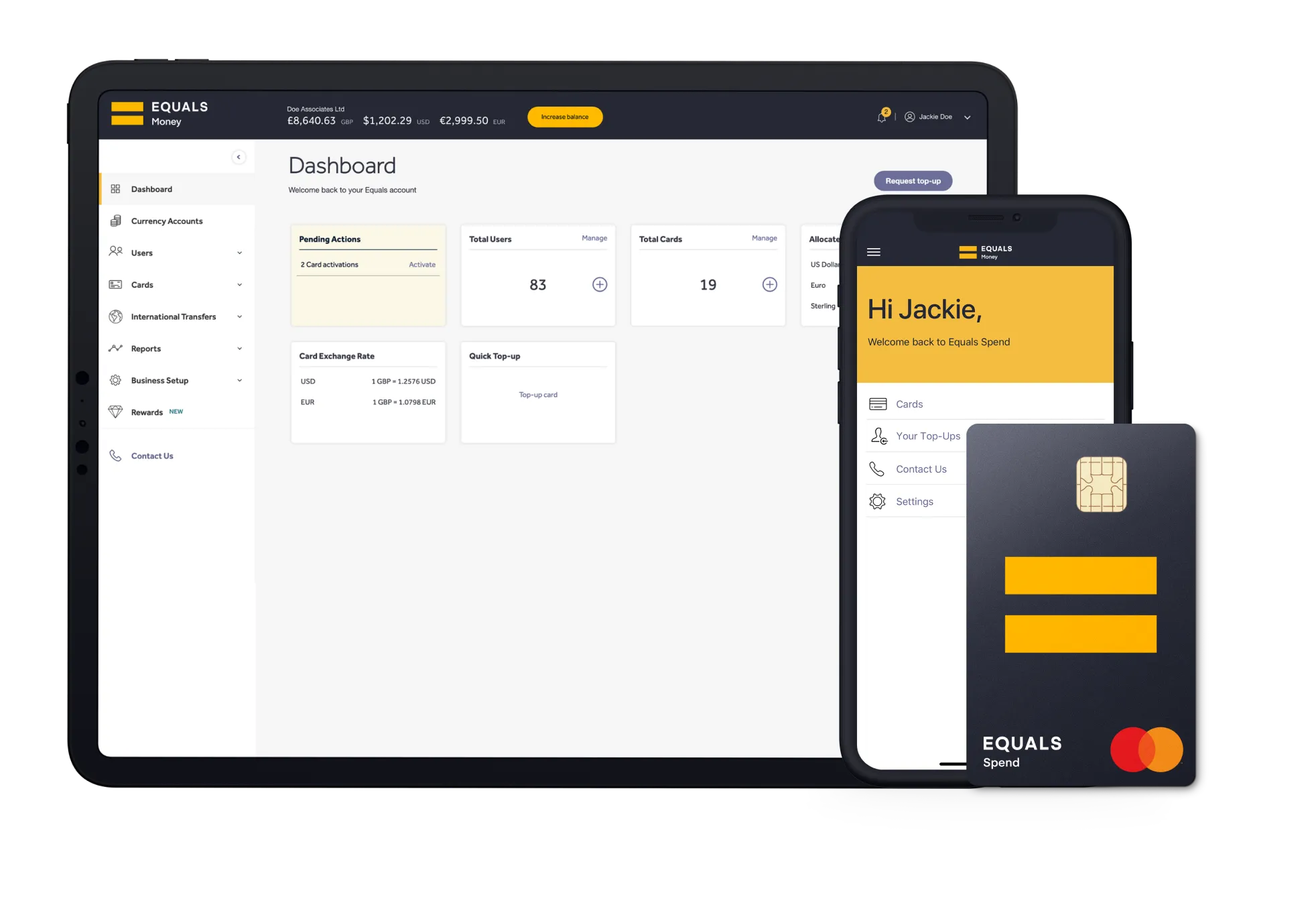 Equals Spend platform image