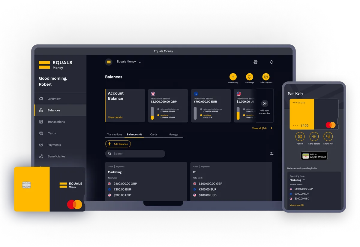 Equals Money expense management platform