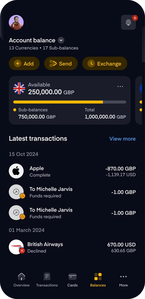 a screenshot of the equals money platform