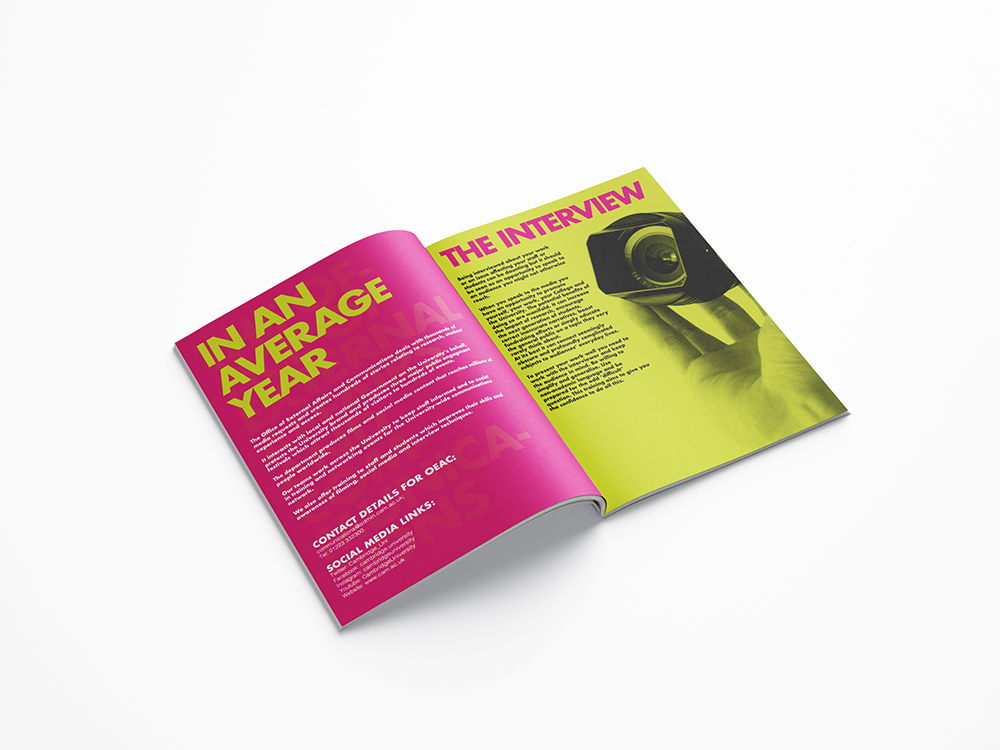 Portfolio visual print