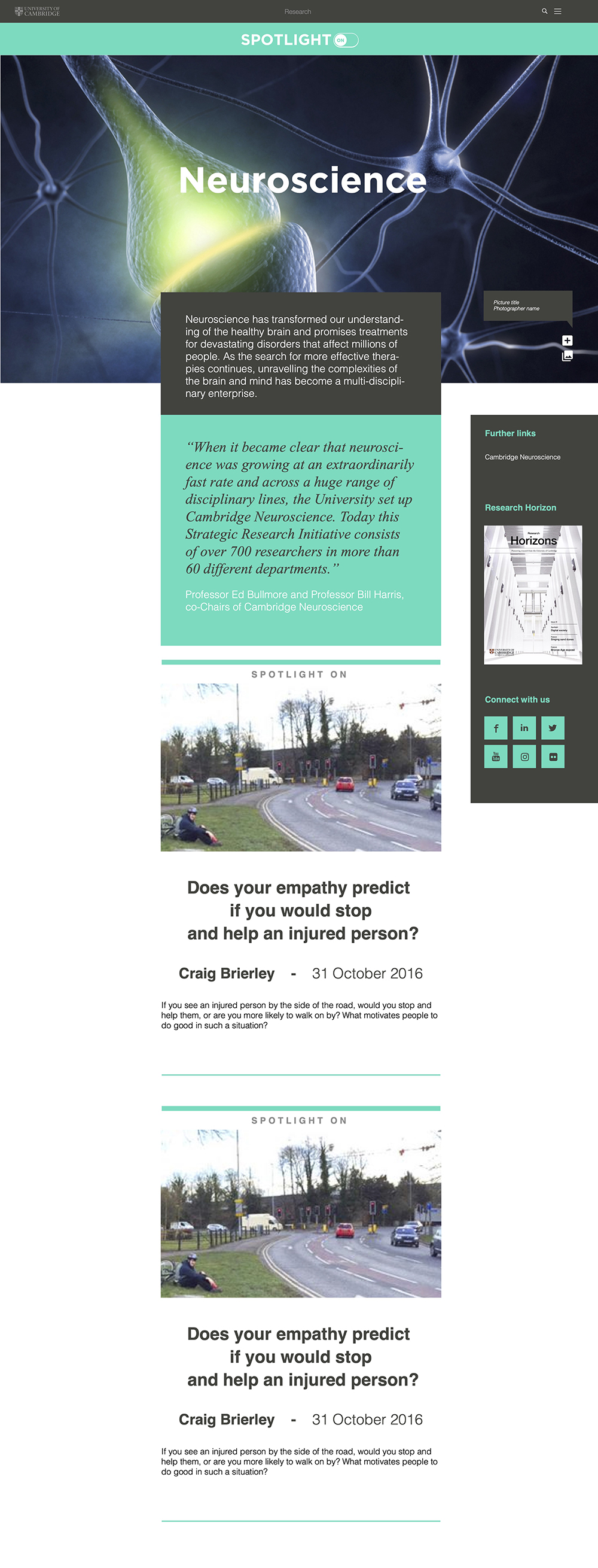 Portfolio visual web