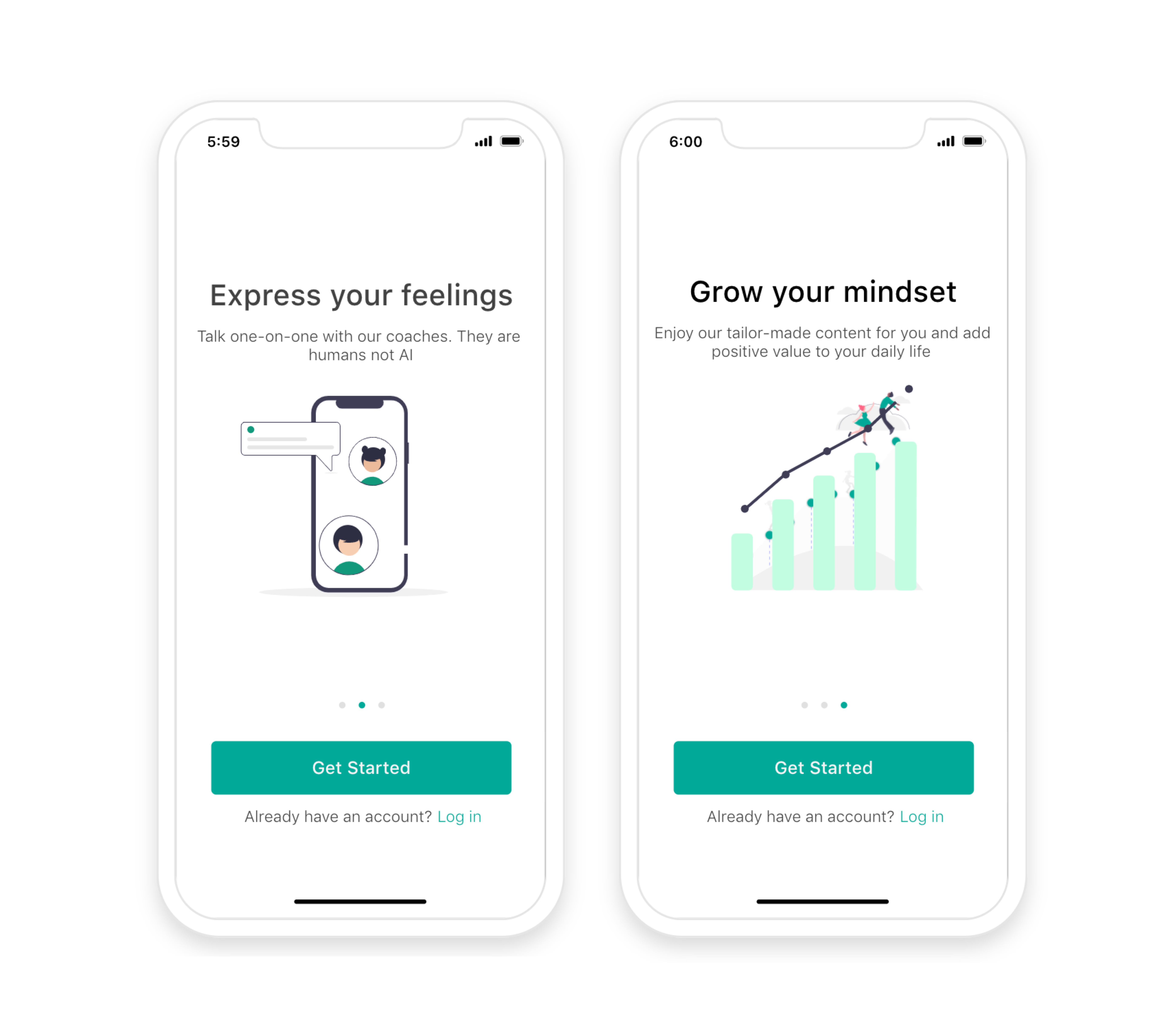 TokTalk, the new platform where people can express their feelings in a judgement free zone. Grow your mindset with our tools!