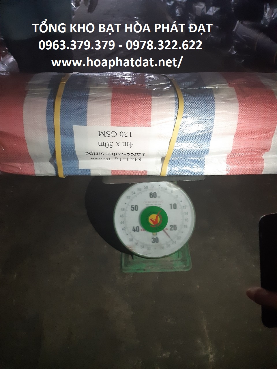 Bạt nhua 2 da han quoc chinh hang hoa phat dat