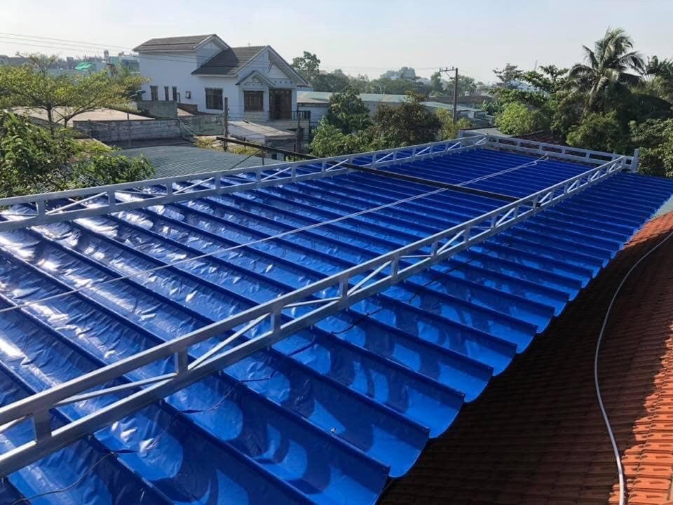 NHÀ CUNG CẤP THI CÔNG MÁI CHE DI ĐỘNG MÁI BẠT CHE MƯA NẮNG NGOÀI TRỜI TẠI HOÀN KIẾM HÀ NỘI