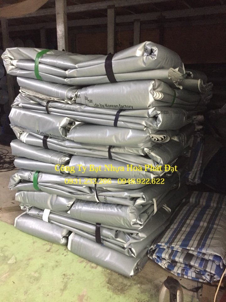 CHUYÊN BẠT NHỰA 2 DA XANH CAM, BẠT DỨA 3 SỌC, BẠT CHE PHỦ CHE ĐẬY, BẠT CÔNG TRÌNH GIÁ RẺ TẠI HOÀ BÌNH