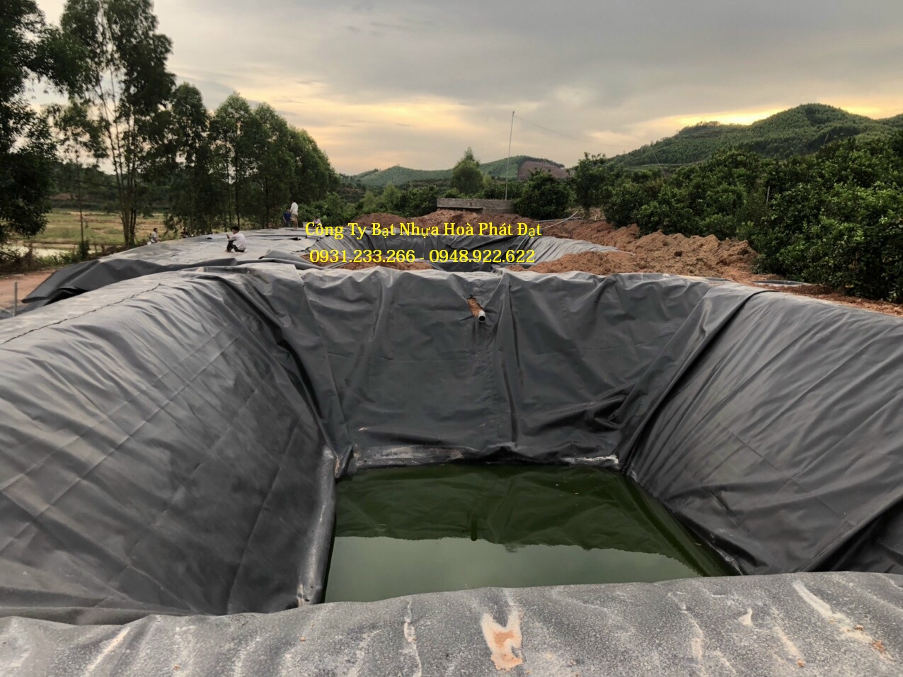 CUNG CẤP MÀNG BẠT CHỐNG THẤM NƯỚC HDPE, THI CÔNG BẠT LÓT AO HỒ, BẠT NUÔI TÔM CÁ, BẠT CHỨA NƯỚC HẦM BẠT BIOGAS TẠI HOÀI ĐỨC HÀ NỘI