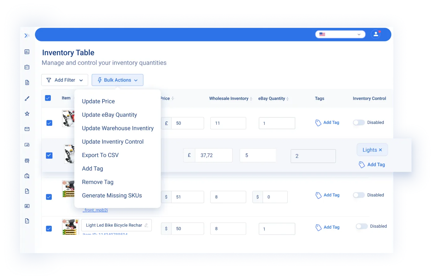 eBay Inventory Management